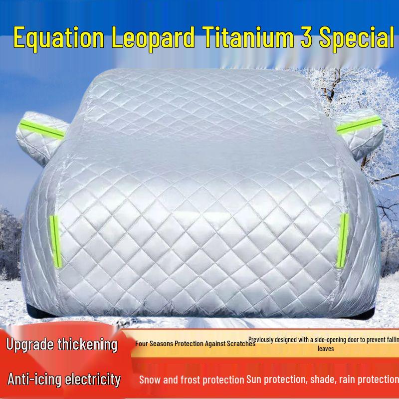 2025 Fangchengbao Leopard Titanium 3 SUV Cover - Sunshade, Rain & Snow Protection, Heat Insulation, Hail & Frost Guard. Thickened Hail Protection, All Seasons
2025 Fangchengbao Leopard Titanium 3 SUV Cover - Sunshade, Rain & Snow Protection, Heat Insulation, Hail & Frost Guard. Thickened Hail Protection, All Seasons