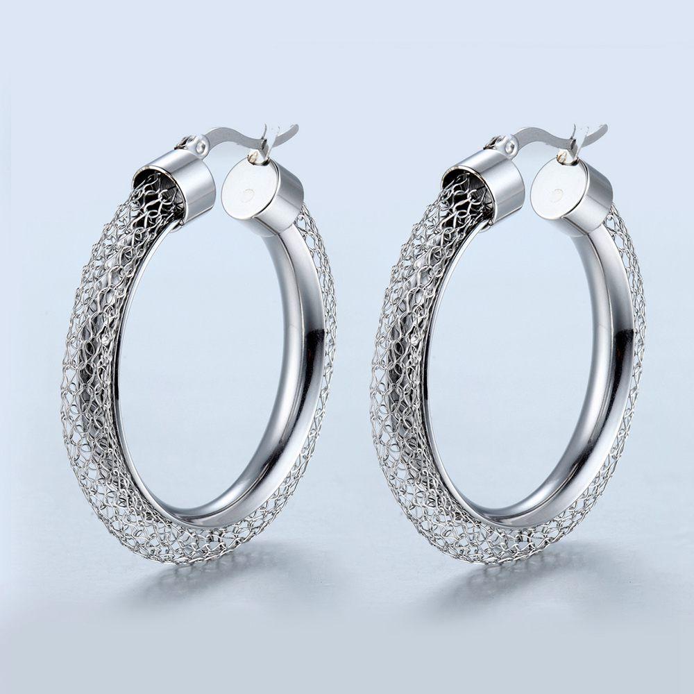 Summer New Style Sparkling Hoop Earrings Pave Zircon Earrings Elegant Hoop Earrings Classic Style срібний
Summer New Style Sparkling Hoop Earrings Pave Zircon Earrings Elegant Hoop Earrings Classic Style срібний