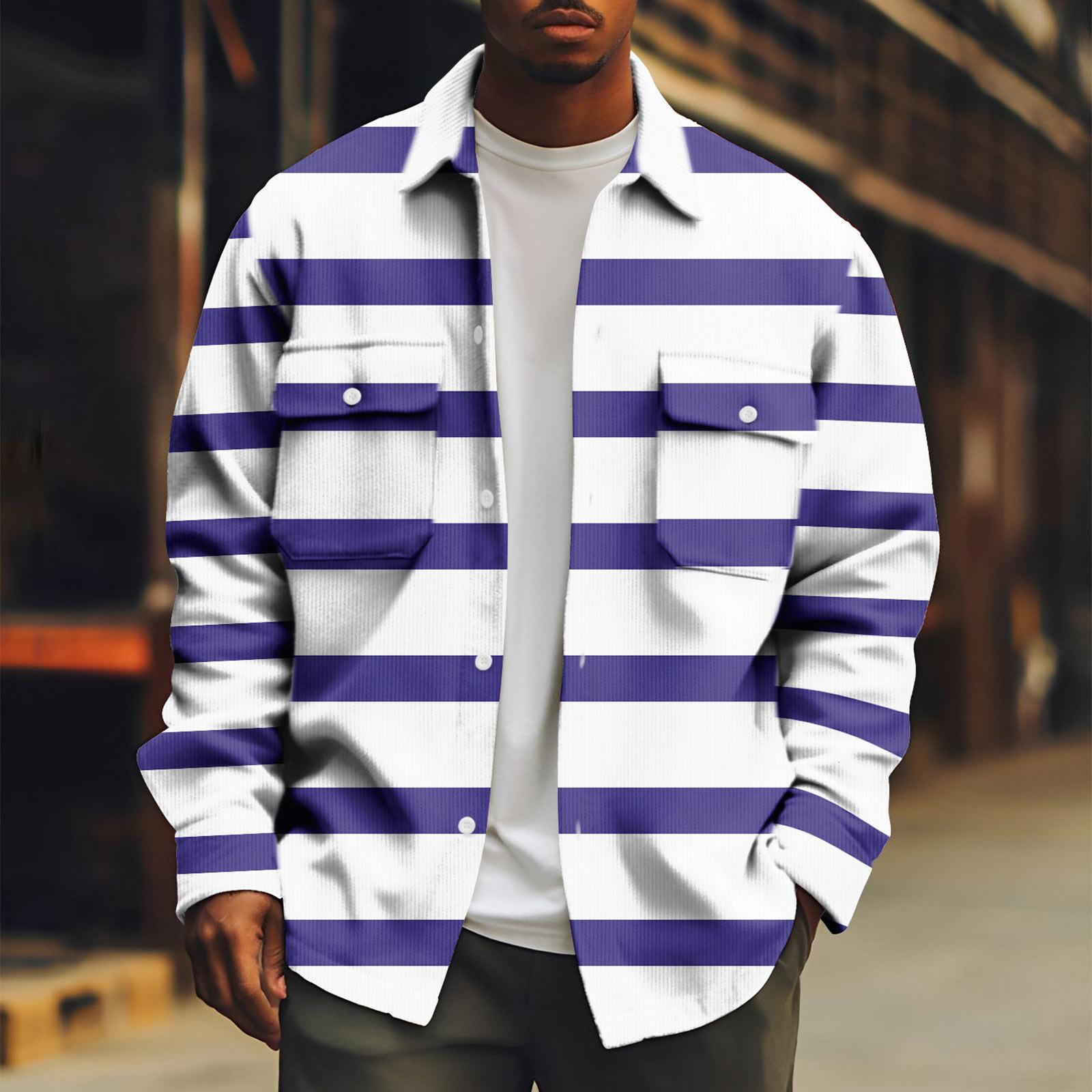 Мужская спортивная куртка на пуговицах с длинными рукавами, повседневная модная куртка с лацканами с принтом XXXL фиолетовый
Мужская спортивная куртка на пуговицах с длинными рукавами, повседневная модная куртка с лацканами с принтом XXXL фиолетовый