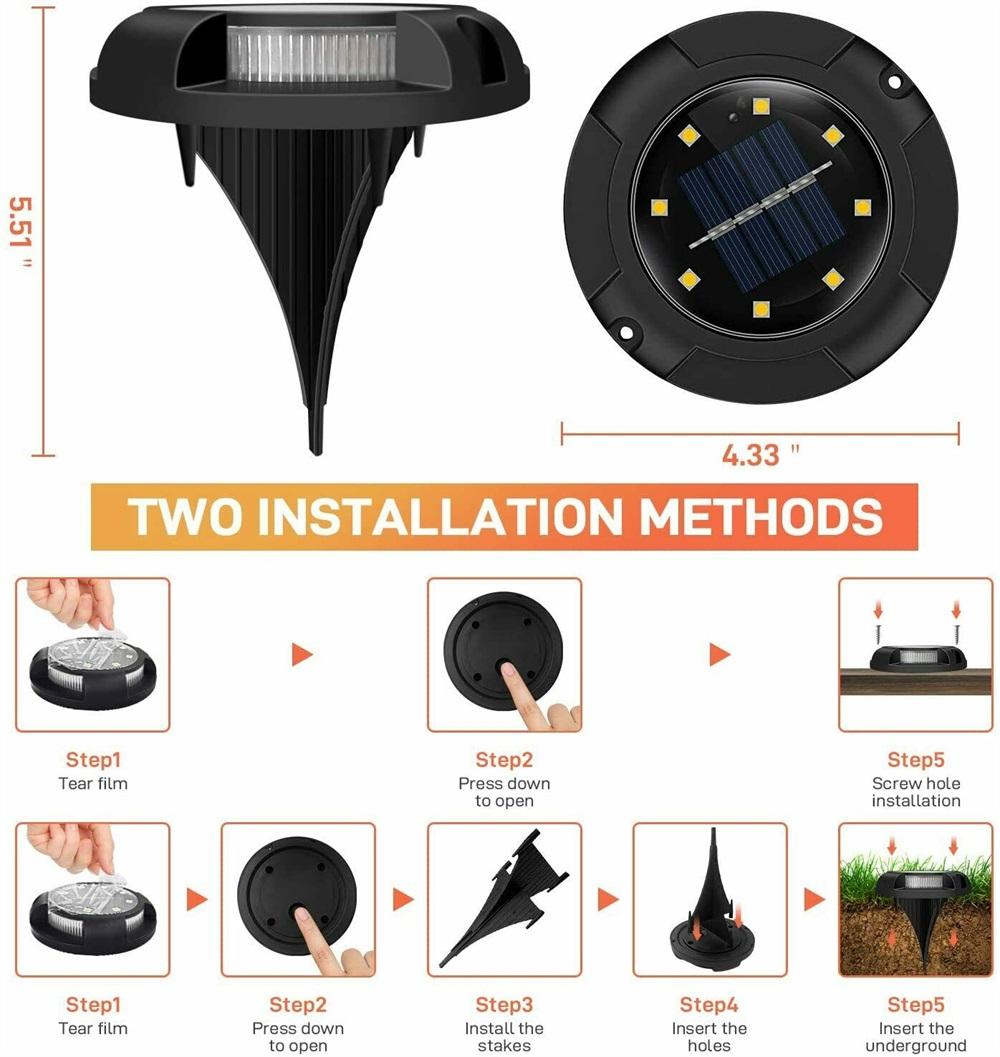 Solar Buried Lamp In-Ground Light Outdoor Waterproof Multicolor Exterior Sunlight for Garden Yard Lawn Pathway Decoration
Solar Buried Lamp In-Ground Light Outdoor Waterproof Multicolor Exterior Sunlight for Garden Yard Lawn Pathway Decoration