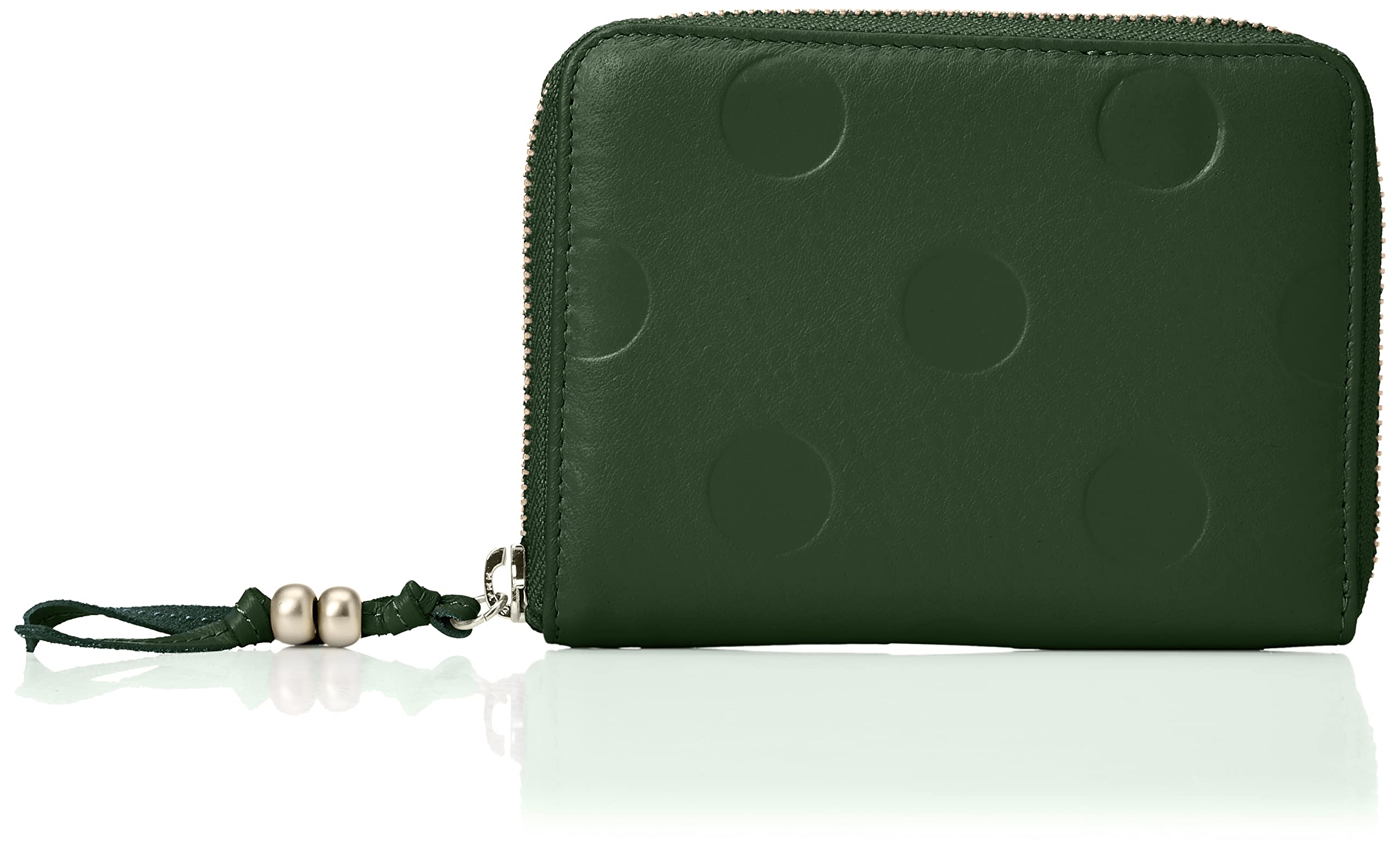 Dot-embossed round palm-fit wallet
Dot-embossed round palm-fit wallet