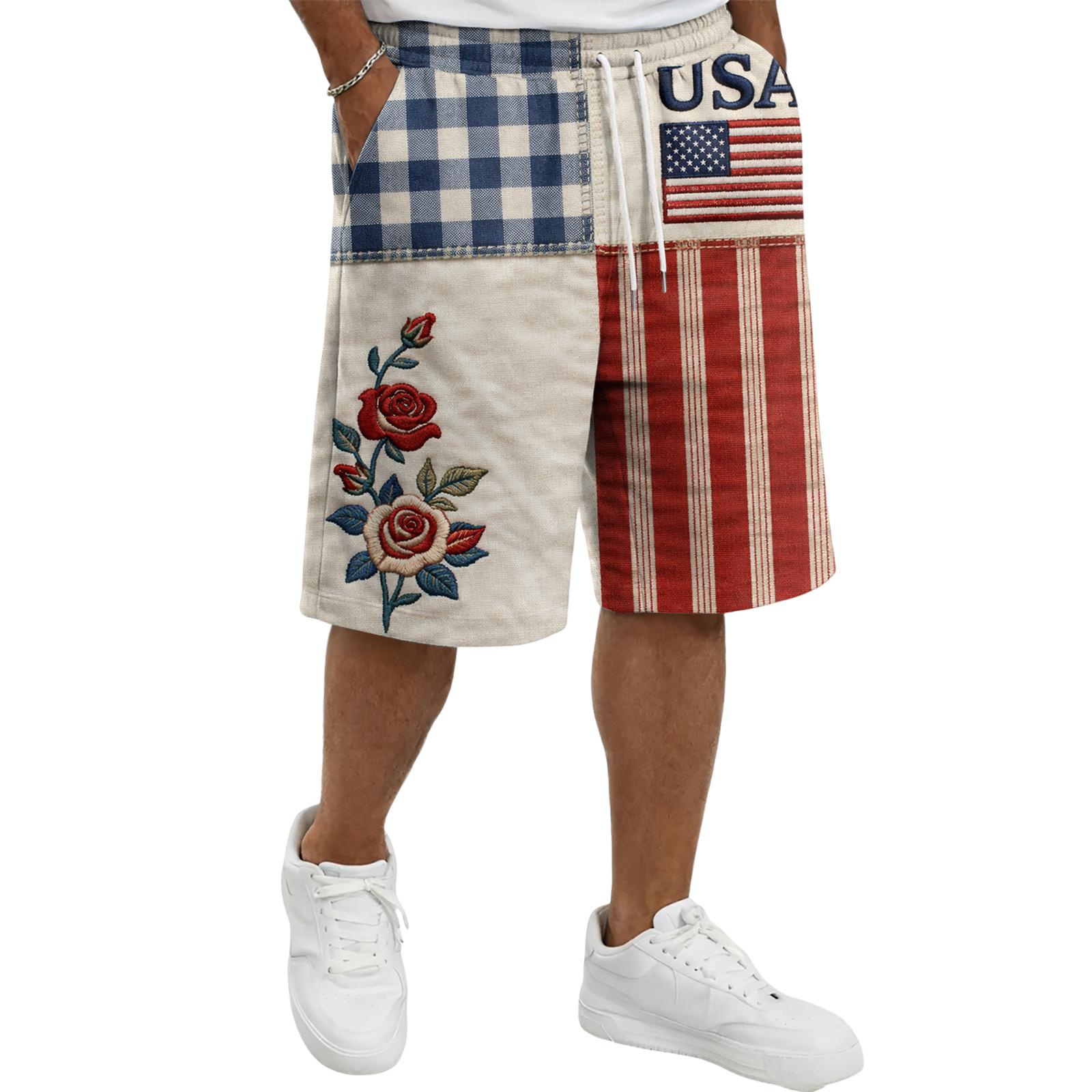 Men’s Casual Drawstring Shorts with USA Letter and Flag Print Relaxed Fit Elastic Waist Summer Lounge Wear XXXXL
Men’s Casual Drawstring Shorts with USA Letter and Flag Print Relaxed Fit Elastic Waist Summer Lounge Wear XXXXL