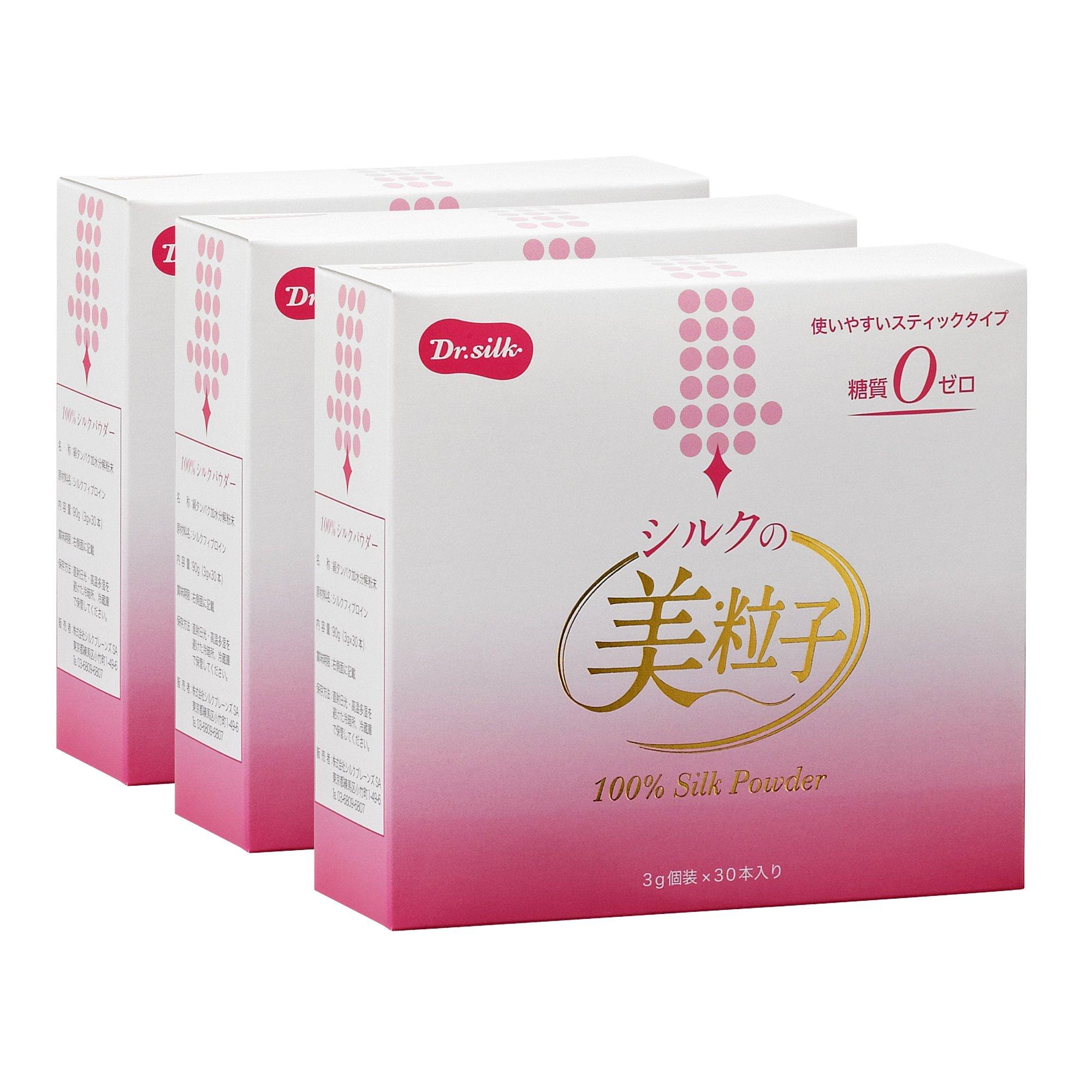 Набор из 3 коробок Beauty Silk Fine Powder Частицы шелка 100% 
Набор из 3 коробок Beauty Silk Fine Powder Частицы шелка 100%
