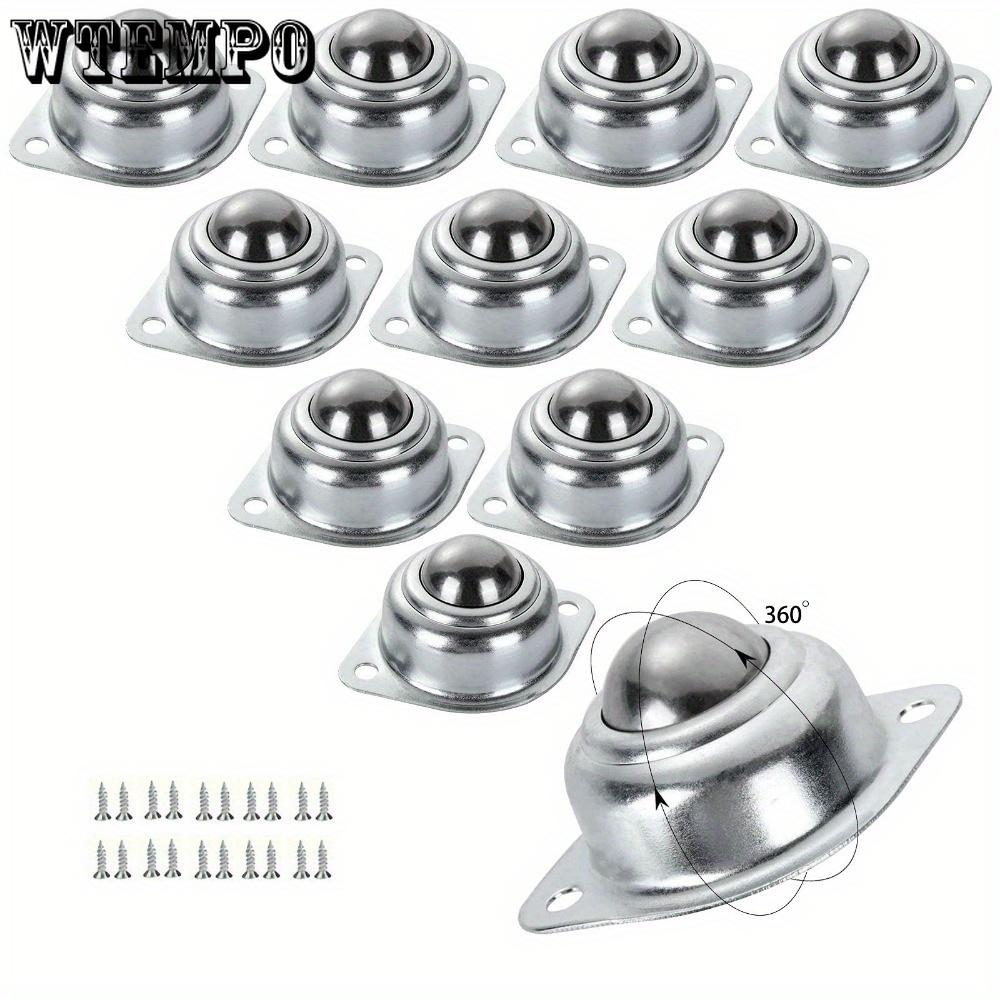 10pcs Roller Ball Transfer Bearings 360º Rotation Universal Ball Casters 10 Smooth Rollers 20 Precision Screws Capacity Carbon Steel Round Ball 10pcs silvery
10pcs Roller Ball Transfer Bearings 360º Rotation Universal Ball Casters 10 Smooth Rollers 20 Precision Screws Capacity Carbon Steel Round Ball 10pcs silvery