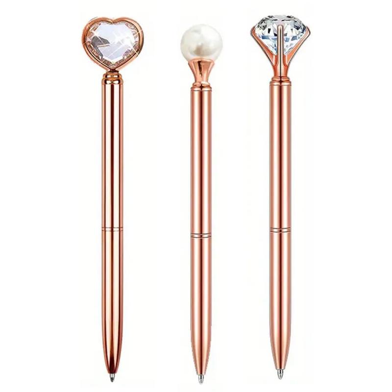 3/8/9pcs Rose Golden Metal Ballpoint Pen Stationery Set Pearl Quicksand Crown Love Artificial Diamond,School&Office Supply Gifts
3/8/9pcs Rose Golden Metal Ballpoint Pen Stationery Set Pearl Quicksand Crown Love Artificial Diamond,School&Office Supply Gifts