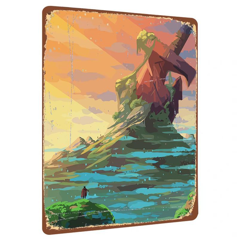 Fantasy Mountain Landscape Metal Wall Art Decorative Painting for Living Room Home Decor 20x30cm(7.8x11.8inch)
Fantasy Mountain Landscape Metal Wall Art Decorative Painting for Living Room Home Decor 20x30cm(7.8x11.8inch)