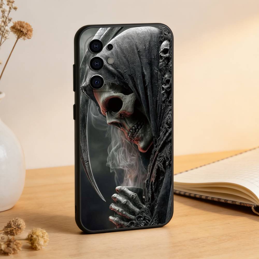 Grim Reaper Skull Skeleton Phone Case For Samsung S25,S24,S21,S22,S23,S30,Ultra,S20,Plus,Fe,Lite,Note,10,Black Cover Samsung S23ULTRA5G
Grim Reaper Skull Skeleton Phone Case For Samsung S25,S24,S21,S22,S23,S30,Ultra,S20,Plus,Fe,Lite,Note,10,Black Cover Samsung S23ULTRA5G