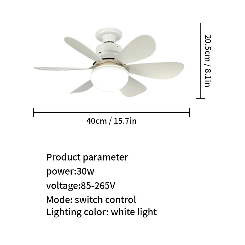 Светодиодный потолочный вентилятор E26/E27 с цоколем 30 Вт, затемнение, подходит для гостиной, кабинета, домашнего использования 85-265 В белый
Светодиодный потолочный вентилятор E26/E27 с цоколем 30 Вт, затемнение, подходит для гостиной, кабинета, домашнего использования 85-265 В белый