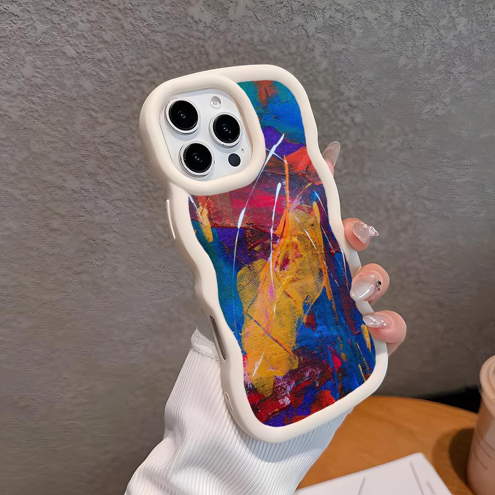Abstract Oil Painting Phone Case for iPhone 17 16 15 14 13 12 11 Air Pro Max Plus White Soft TPU Wavy Edge Cover iPhone 14
Abstract Oil Painting Phone Case for iPhone 17 16 15 14 13 12 11 Air Pro Max Plus White Soft TPU Wavy Edge Cover iPhone 14