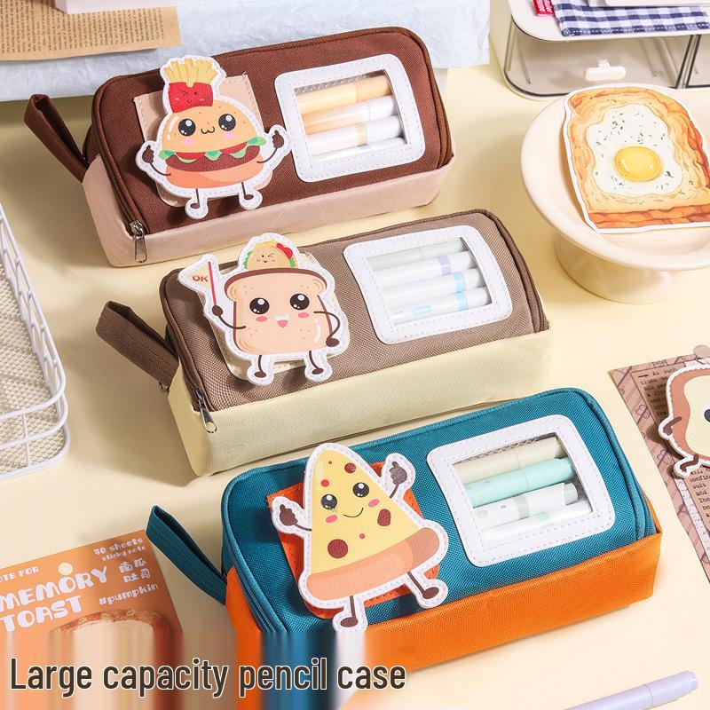 Large Capacity Velcro Pencil Case - Cute, Dirt-Resistant, Color Block, Multifunctional Stationery Bag for Students
Large Capacity Velcro Pencil Case - Cute, Dirt-Resistant, Color Block, Multifunctional Stationery Bag for Students