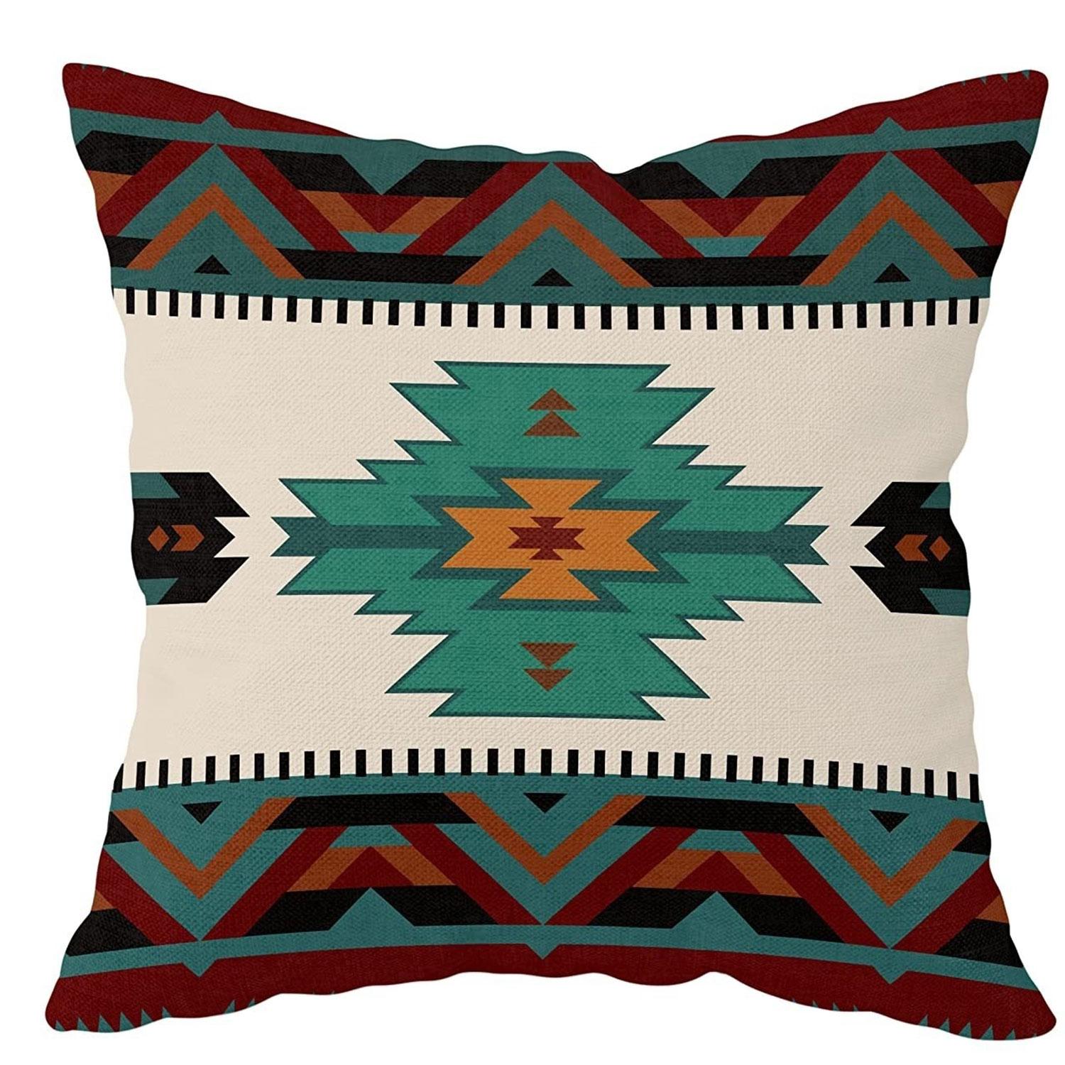 1 Bohemian Set Western Throw Pillow Cover Aztec Southwest Native American Tribal Geometric Pillow Cover Turquoise Rustic Decor S 18x18Inch
1 Bohemian Set Western Throw Pillow Cover Aztec Southwest Native American Tribal Geometric Pillow Cover Turquoise Rustic Decor S 18x18Inch