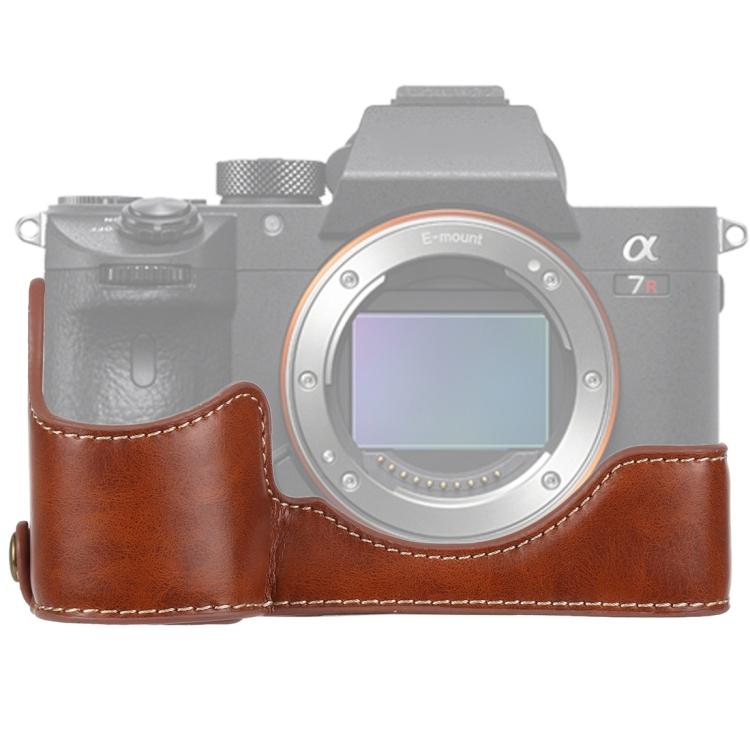 1/4 inch Thread PU Leather Camera Half Case Base for Sony ILCE-A9 / A9 / A7RIII коричневий
1/4 inch Thread PU Leather Camera Half Case Base for Sony ILCE-A9 / A9 / A7RIII коричневий