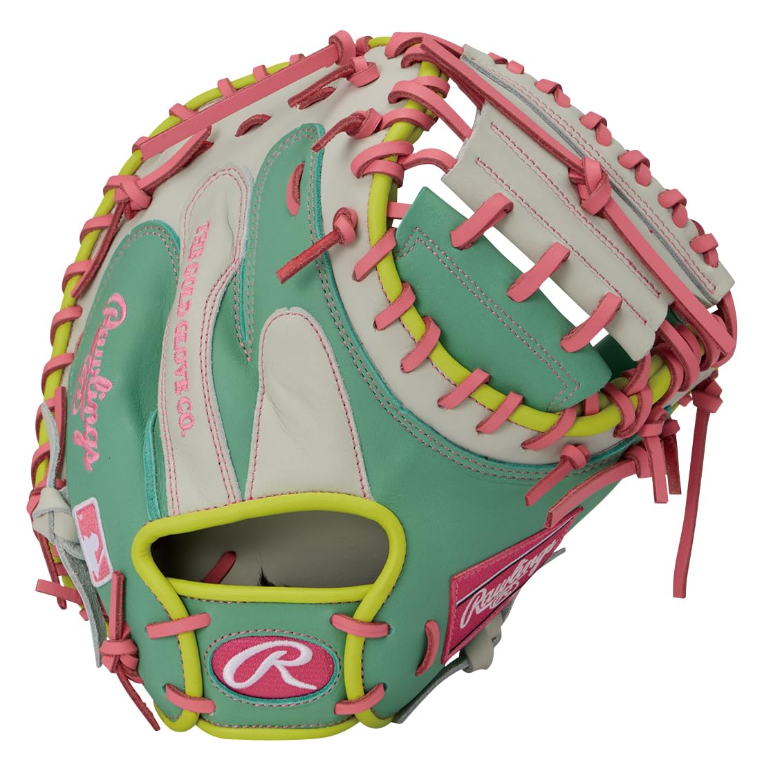 Rawlings MLB COLOR SYNC Baseball Glove 33 throw HOH® Catcher s (Mint/White, inches) - Right-handed
Rawlings MLB COLOR SYNC Baseball Glove 33 throw HOH® Catcher s (Mint/White, inches) - Right-handed