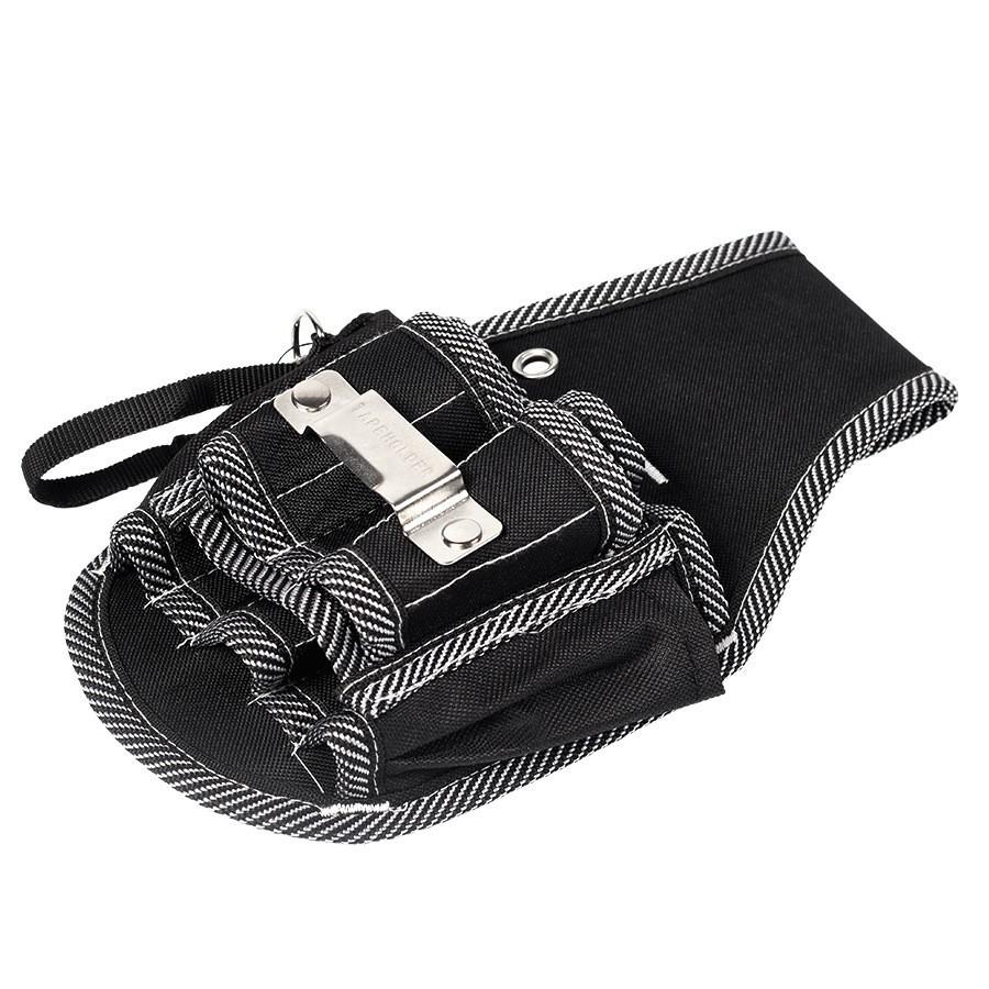 Compact Black Oxford Cloth Tool Bag - Small Size, Portable, with Belt Attachment for Electricians
Compact Black Oxford Cloth Tool Bag - Small Size, Portable, with Belt Attachment for Electricians