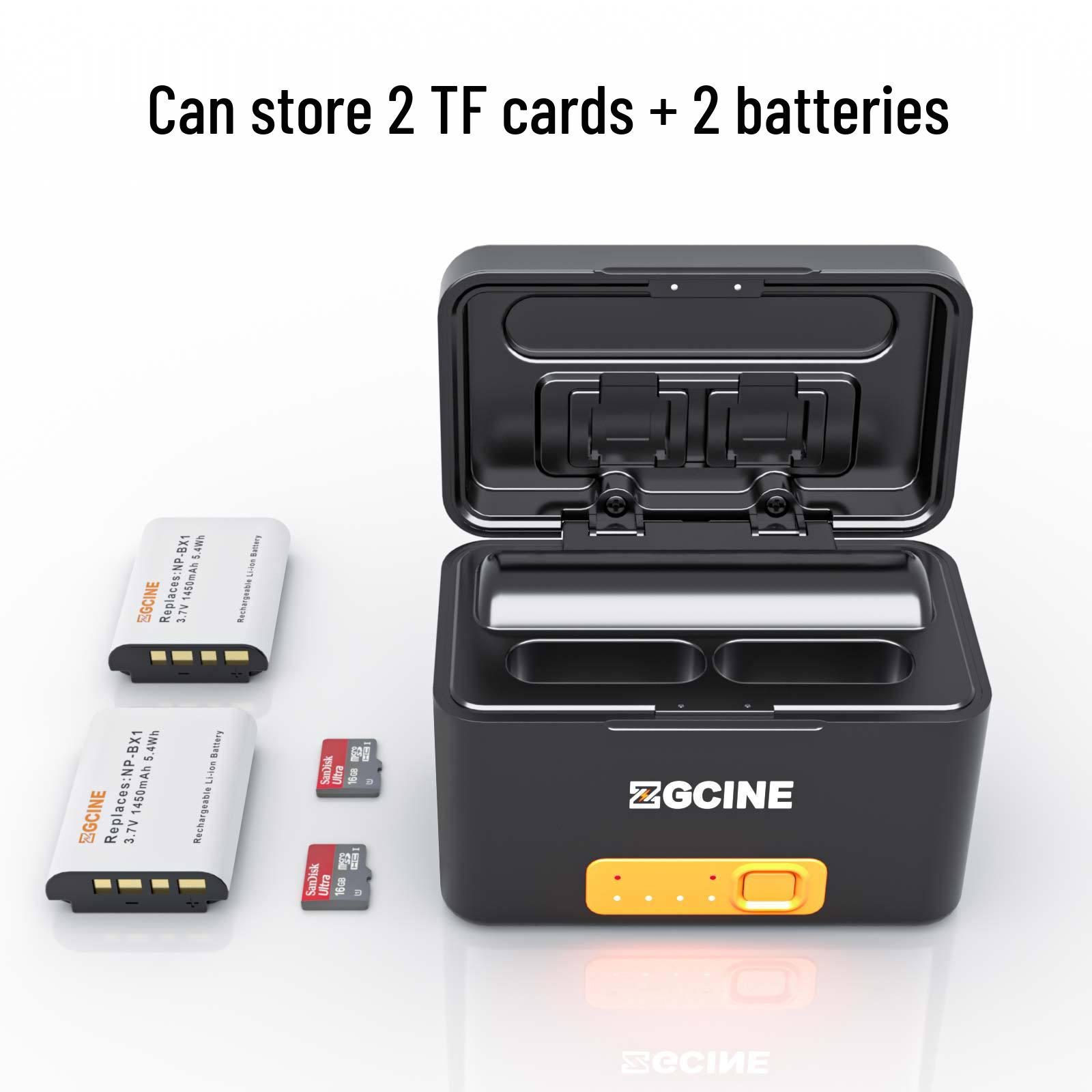 Зарядное устройство ZGCINE Shadow Little Energy BX1 для Sony ZV1, RX1R, HX50 2x BX1 Battery and Charger Kit
Зарядное устройство ZGCINE Shadow Little Energy BX1 для Sony ZV1, RX1R, HX50 2x BX1 Battery and Charger Kit
