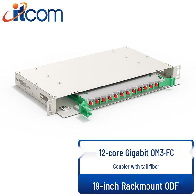 ITCOM 19-inch Rack-Mount ODF Fiber Optic Distribution Frame FC Port Full Config
ITCOM 19-inch Rack-Mount ODF Fiber Optic Distribution Frame FC Port Full Config