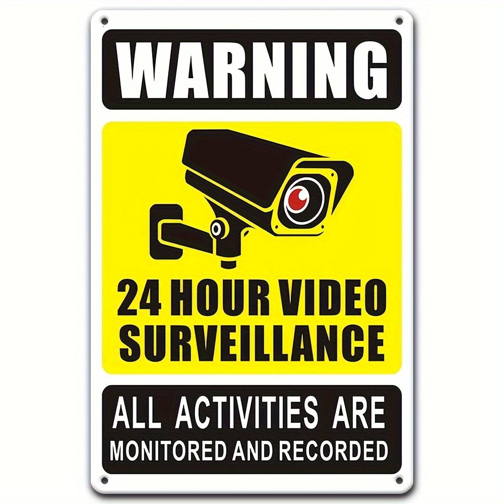 247 Video Surveillance Warning Sign Durable Iron Metal with Security Camera Icon Outdoor Wall Decor for Home Bedroom aluminum 20x30cm
247 Video Surveillance Warning Sign Durable Iron Metal with Security Camera Icon Outdoor Wall Decor for Home Bedroom aluminum 20x30cm