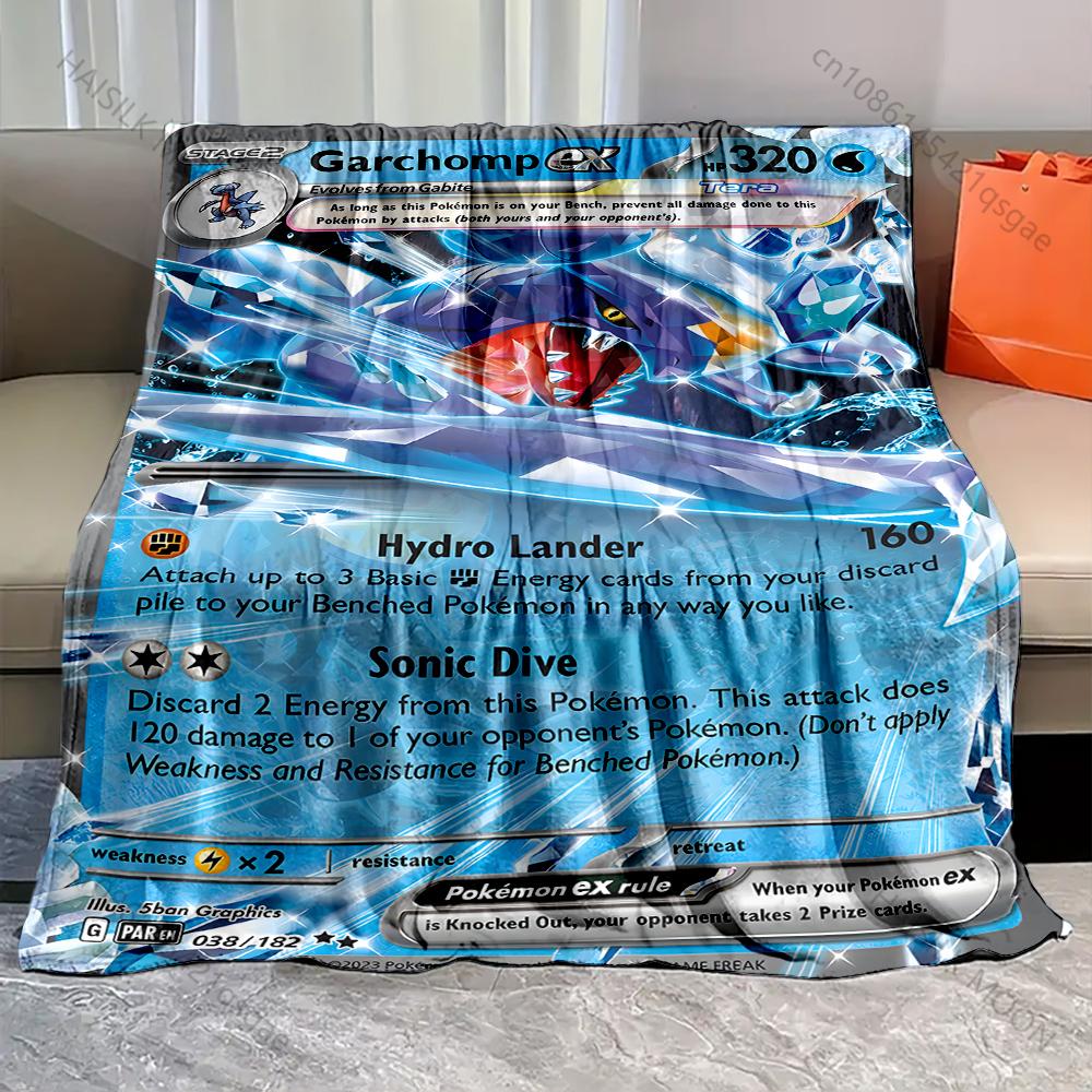 Pokémon Cards Garchomp Cartoon Printed Blanket Flannel Fluffy Soft Blanket for Adult Kids Plush Sofa Bed Car Camping for Gifts 75x90cm
Pokémon Cards Garchomp Cartoon Printed Blanket Flannel Fluffy Soft Blanket for Adult Kids Plush Sofa Bed Car Camping for Gifts 75x90cm