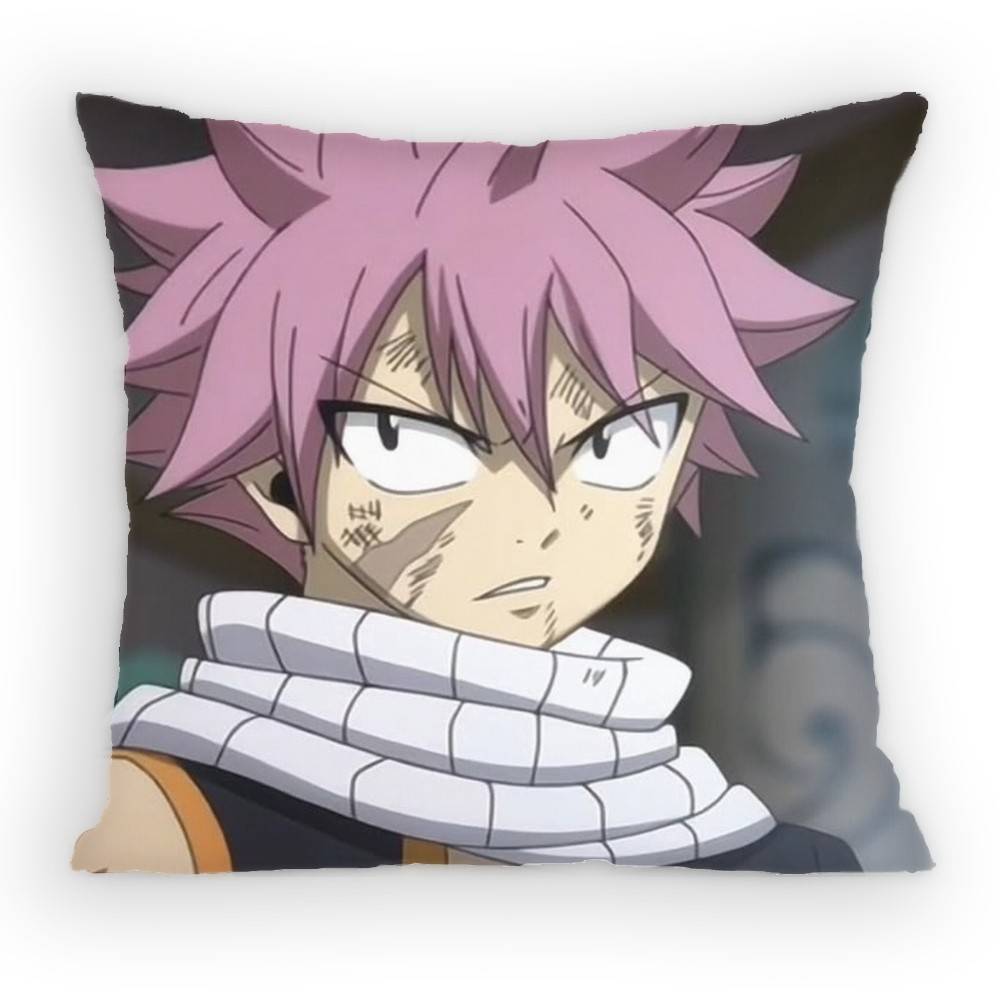 FAIRY TAIL Natsu Pillow Case Antidustmite Pillowcase Invisible zipper silky short plush Sofa cushion cover 30x30 cm
FAIRY TAIL Natsu Pillow Case Antidustmite Pillowcase Invisible zipper silky short plush Sofa cushion cover 30x30 cm
