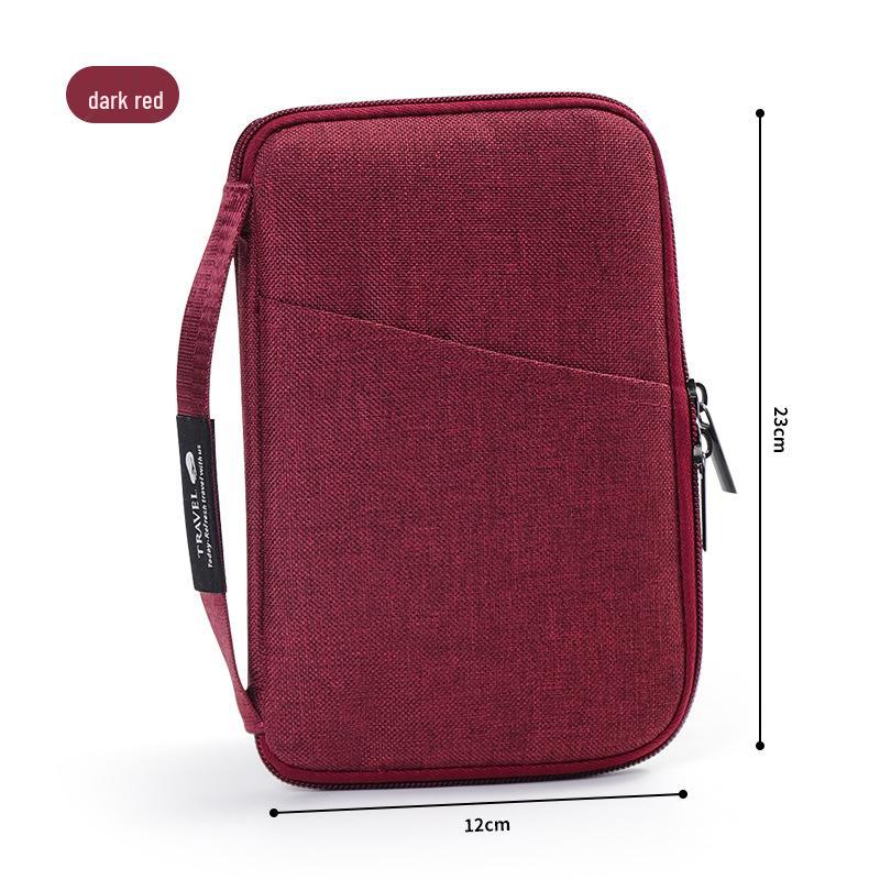 Тримач для паспорта для подорожей до Кореї: Водонепроникний однотонний органайзер для документів та квитків темно-червоний колір
Тримач для паспорта для подорожей до Кореї: Водонепроникний однотонний органайзер для документів та квитків темно-червоний колір