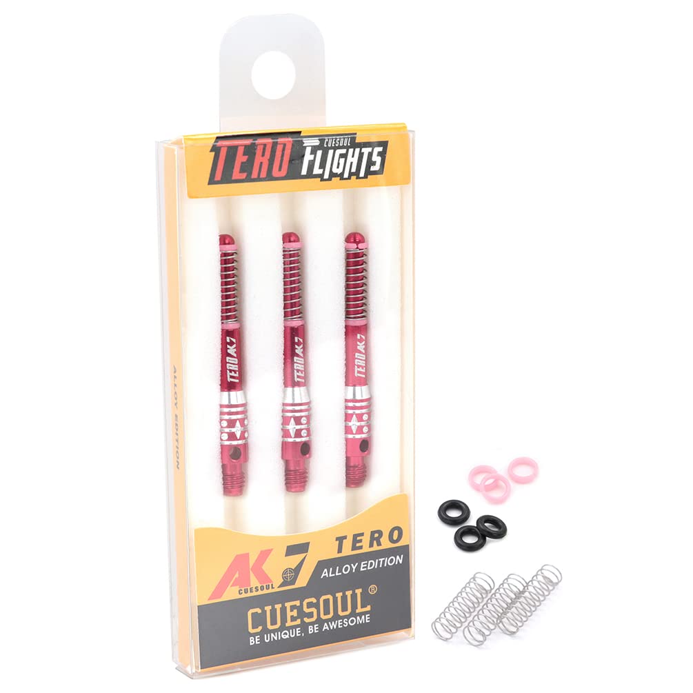 CUESOUL TERO System AK7 Telescopic Aluminum Dart Set of 3 Built-in Shaft, - E39.9mm (CS-AK7L-2E40)
CUESOUL TERO System AK7 Telescopic Aluminum Dart Set of 3 Built-in Shaft, - E39.9mm (CS-AK7L-2E40)