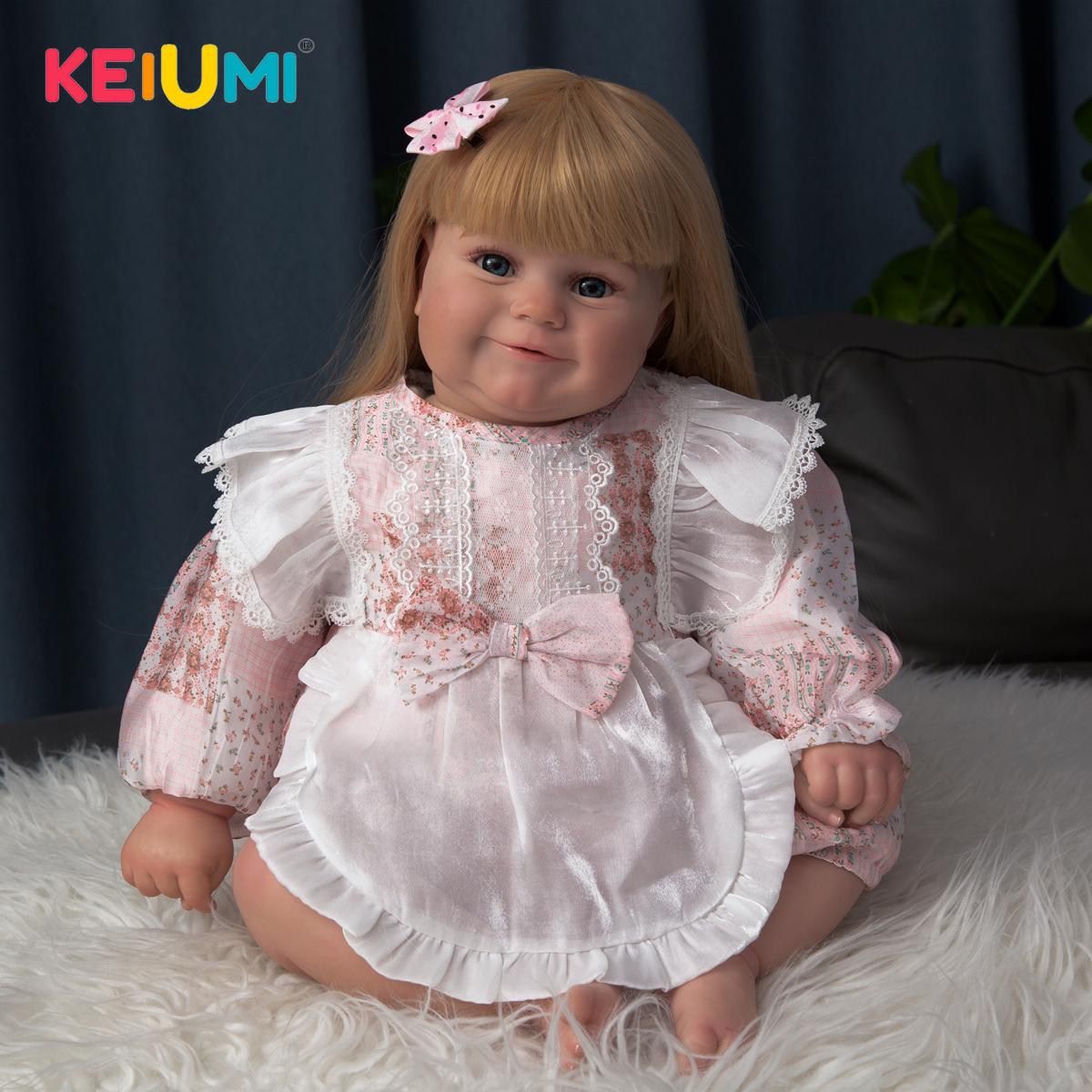 KEIUMI 3D окрашенная версия Reborn Toddler Maddie Dolls 60 CM Real Touch Популярные мягкие силиконовые игрушки Reborn высокого качества
KEIUMI 3D окрашенная версия Reborn Toddler Maddie Dolls 60 CM Real Touch Популярные мягкие силиконовые игрушки Reborn высокого качества