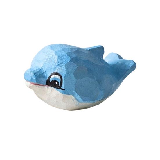 Hand-Carved Wooden Dolphin Figurine Cute Dolphin Statue Ocean Animal Desk & Home Decor, Handmade Wood Dolphin Ornament, Unique Gift for Animal Lovers синій
Hand-Carved Wooden Dolphin Figurine Cute Dolphin Statue Ocean Animal Desk & Home Decor, Handmade Wood Dolphin Ornament, Unique Gift for Animal Lovers синій