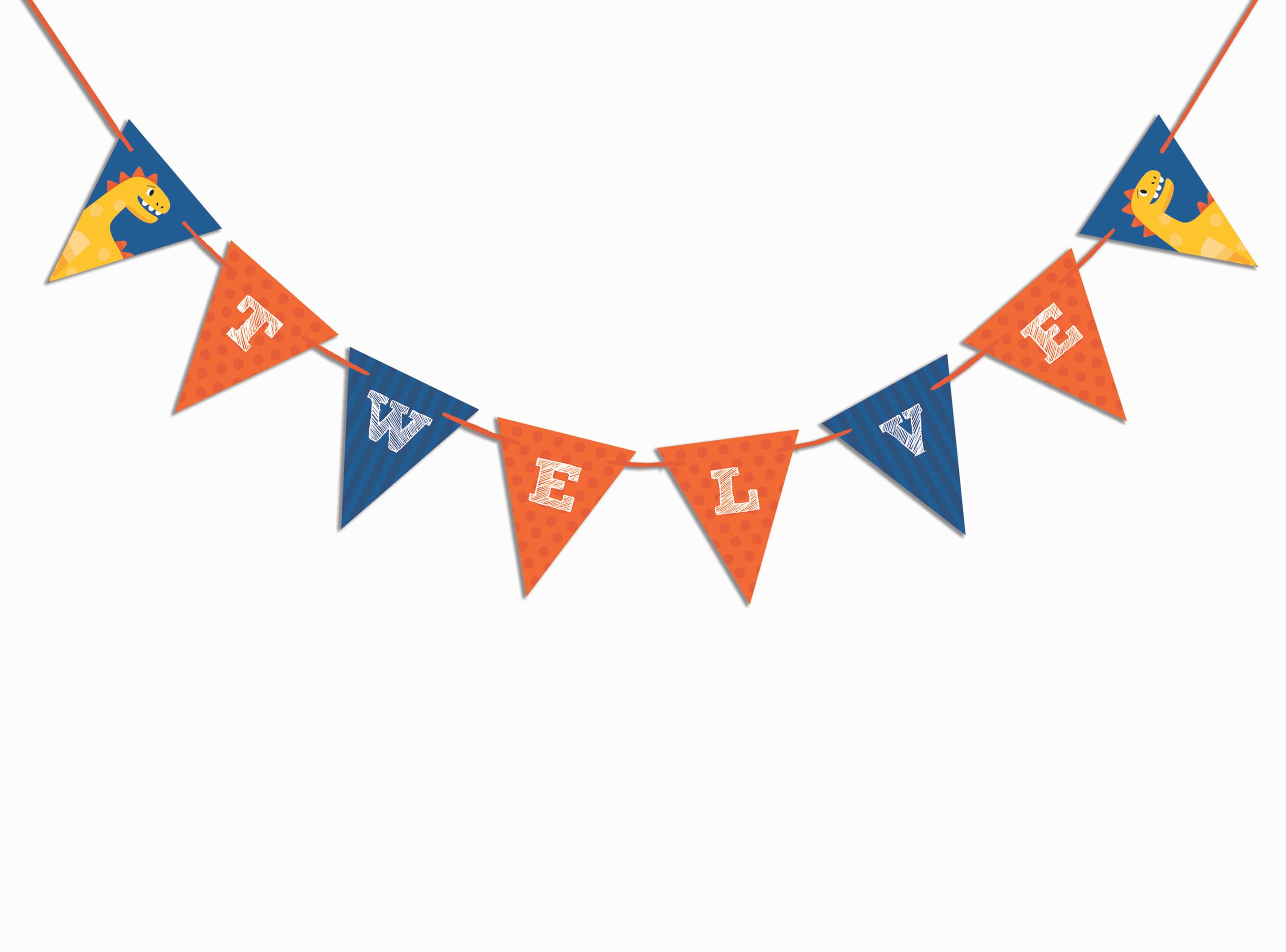 Inkdotpot Прикраси для вечірки з днем народження, гірлянда для вечірки з днем народження, банер із вимпелом для хлопчика Диназура помаранчевий
Inkdotpot Прикраси для вечірки з днем народження, гірлянда для вечірки з днем народження, банер із вимпелом для хлопчика Диназура помаранчевий