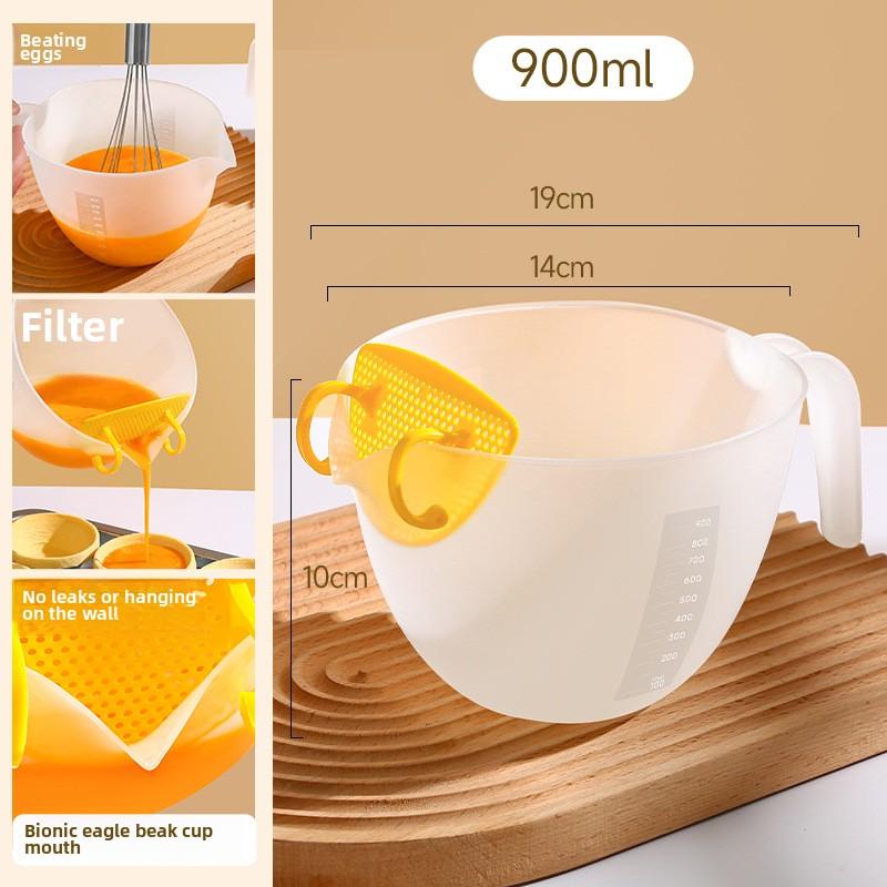 Разделитель яиц, мерный стакан с ситечком, дозатор теста со шкалой, пластиковый мерный стакан большой емкости для выпечки Measuring Cup
Разделитель яиц, мерный стакан с ситечком, дозатор теста со шкалой, пластиковый мерный стакан большой емкости для выпечки Measuring Cup