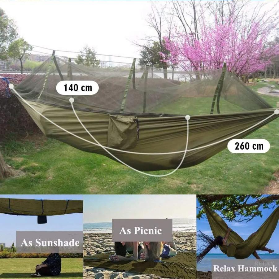 2 Person Camping Garden Hammock With Mosquito Net Outdoor Furniture Bed Strength Parachute Fabric Sleep Swing Portable Hanging камуфляжний
2 Person Camping Garden Hammock With Mosquito Net Outdoor Furniture Bed Strength Parachute Fabric Sleep Swing Portable Hanging камуфляжний