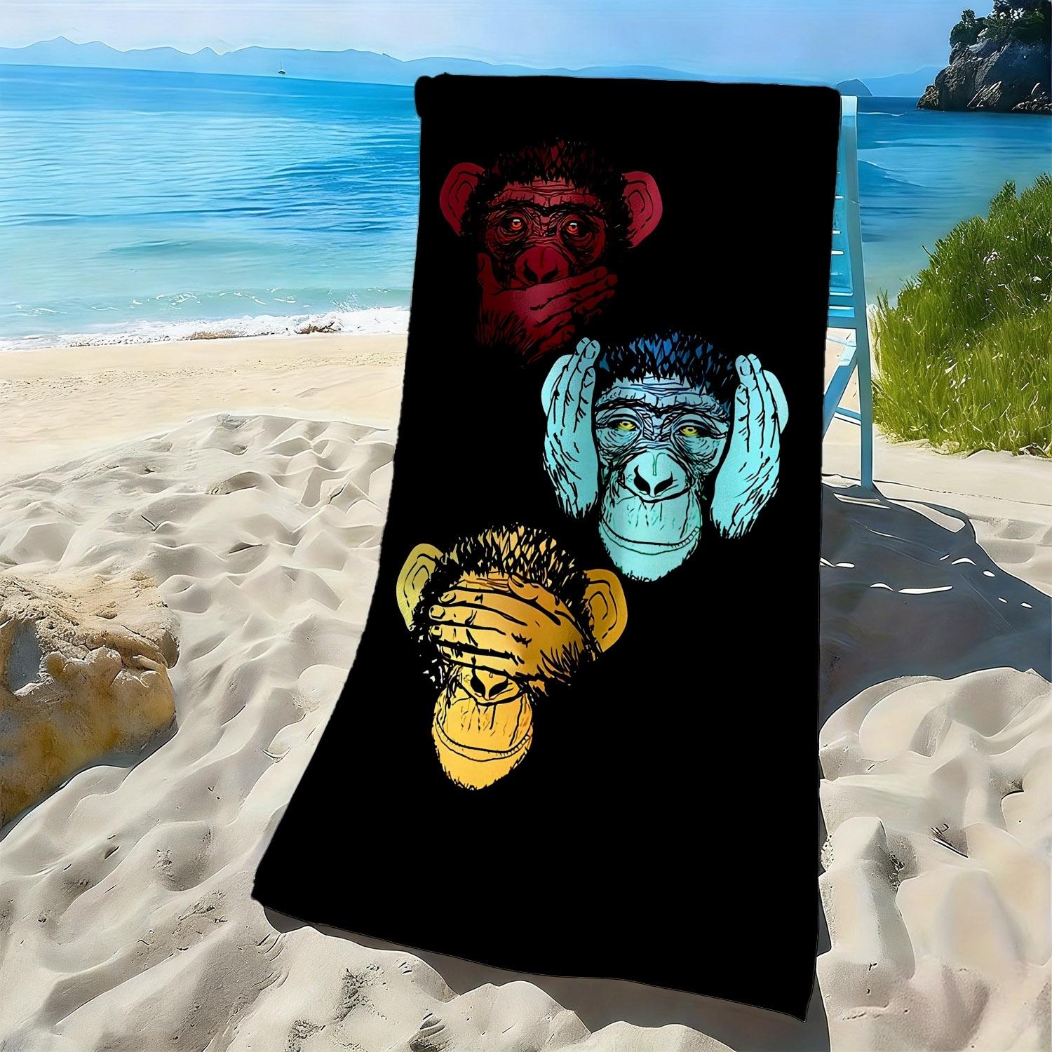 Weird orangutan with colorful patterns polyester microfiber beach towel is highly absorbent, suitable for swimming beach outings W40*H60(CM)
Weird orangutan with colorful patterns polyester microfiber beach towel is highly absorbent, suitable for swimming beach outings W40*H60(CM)