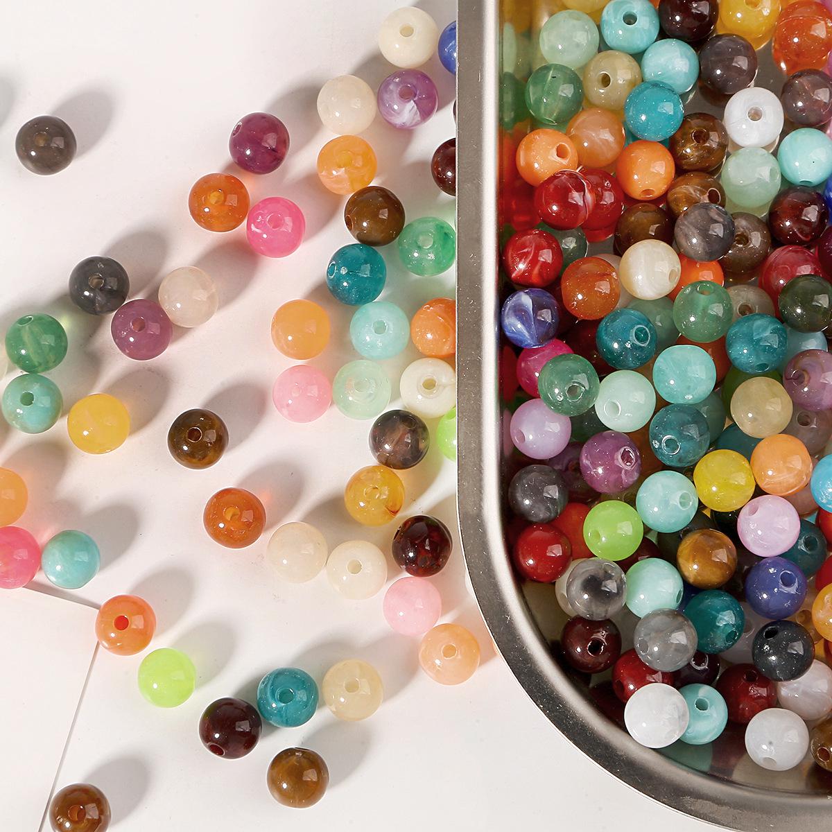 8-10mm Small Round Acrylic Beads for DIY Children s Necklaces and Earrings 8mm Diameter, 1.8mm Hole, 50 pieces/bag
8-10mm Small Round Acrylic Beads for DIY Children s Necklaces and Earrings 8mm Diameter, 1.8mm Hole, 50 pieces/bag