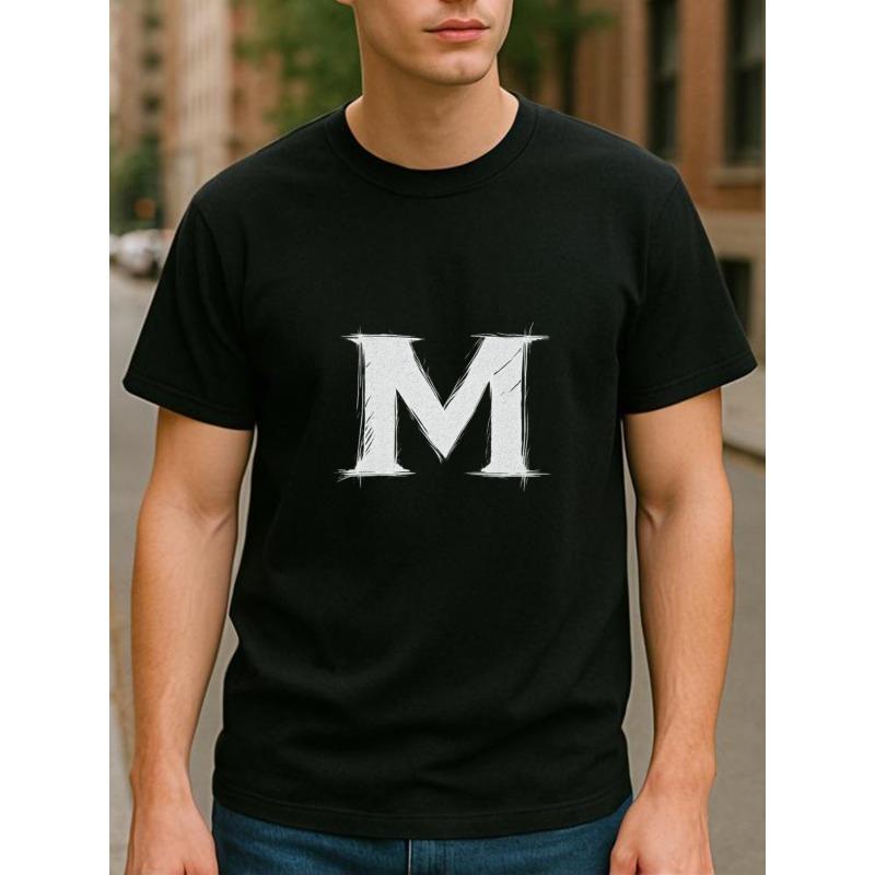 European sizes Black Bold Brushstroke Letter M Print Easy and Individual, Fashionable and Versatile Daily Top, All-Season Casual Men S T-shirt 4XL чорний
European sizes Black Bold Brushstroke Letter M Print Easy and Individual, Fashionable and Versatile Daily Top, All-Season Casual Men S T-shirt 4XL чорний