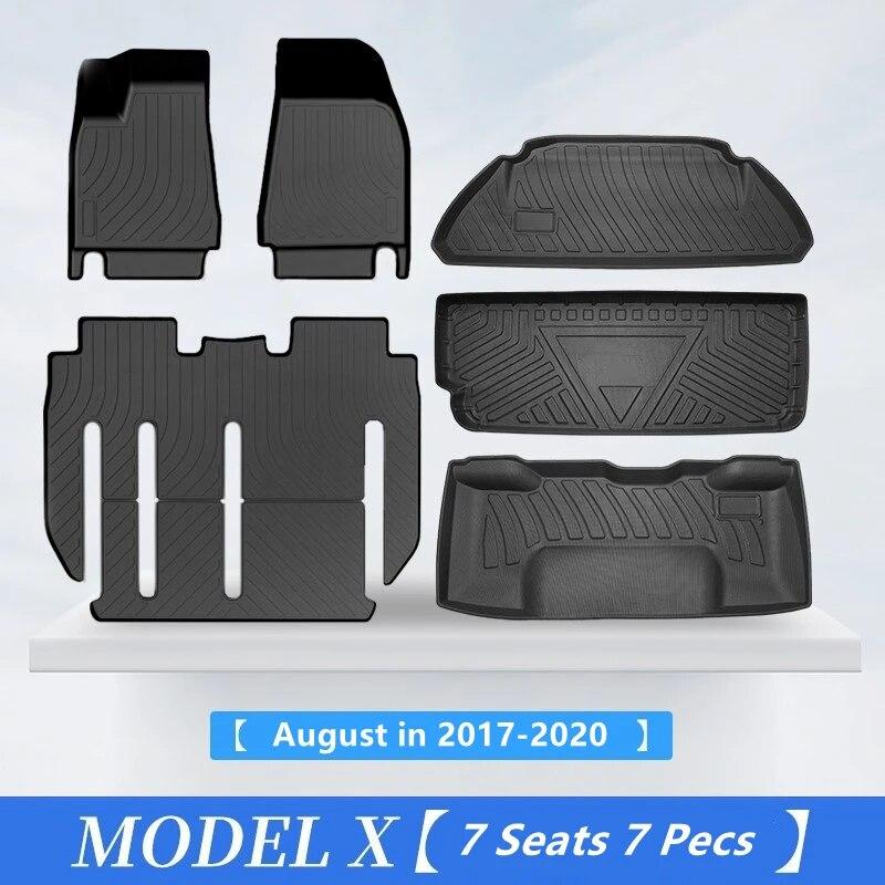 Tesla Model X Напольный коврик на заказ Аксессуары для салона автомобиля Коврик для багажника Прочный задний ковер из эко-материала TPE для 5, 6, 7 сидений
Tesla Model X Напольный коврик на заказ Аксессуары для салона автомобиля Коврик для багажника Прочный задний ковер из эко-материала TPE для 5, 6, 7 сидений