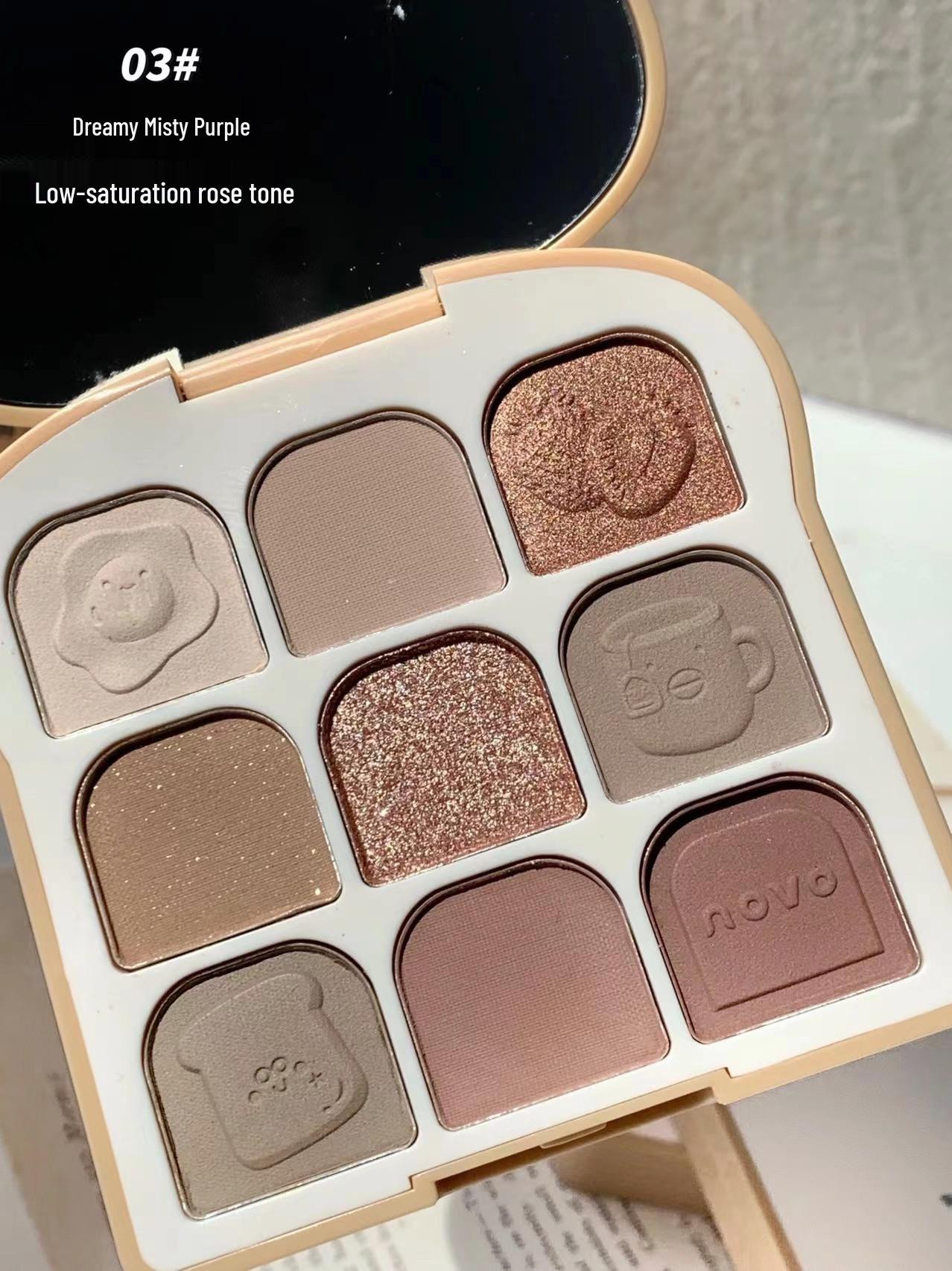 NOVO Playful Series: Multi-Color Clear Bright Eyeshadow & Blush Nine-Color Palette
NOVO Playful Series: Multi-Color Clear Bright Eyeshadow & Blush Nine-Color Palette