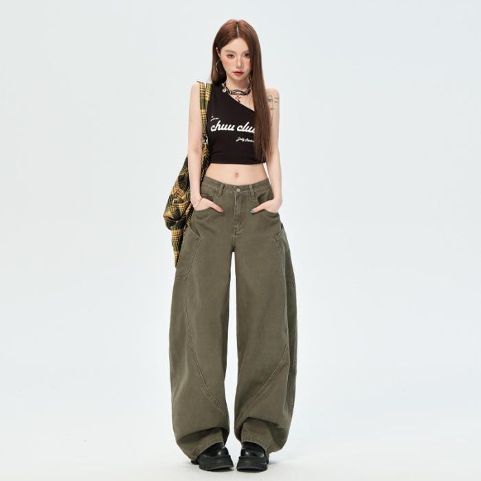 Женские джинсы-палаццо в американском ретро-стиле 2025 года с большими карманами XL
Женские джинсы-палаццо в американском ретро-стиле 2025 года с большими карманами XL