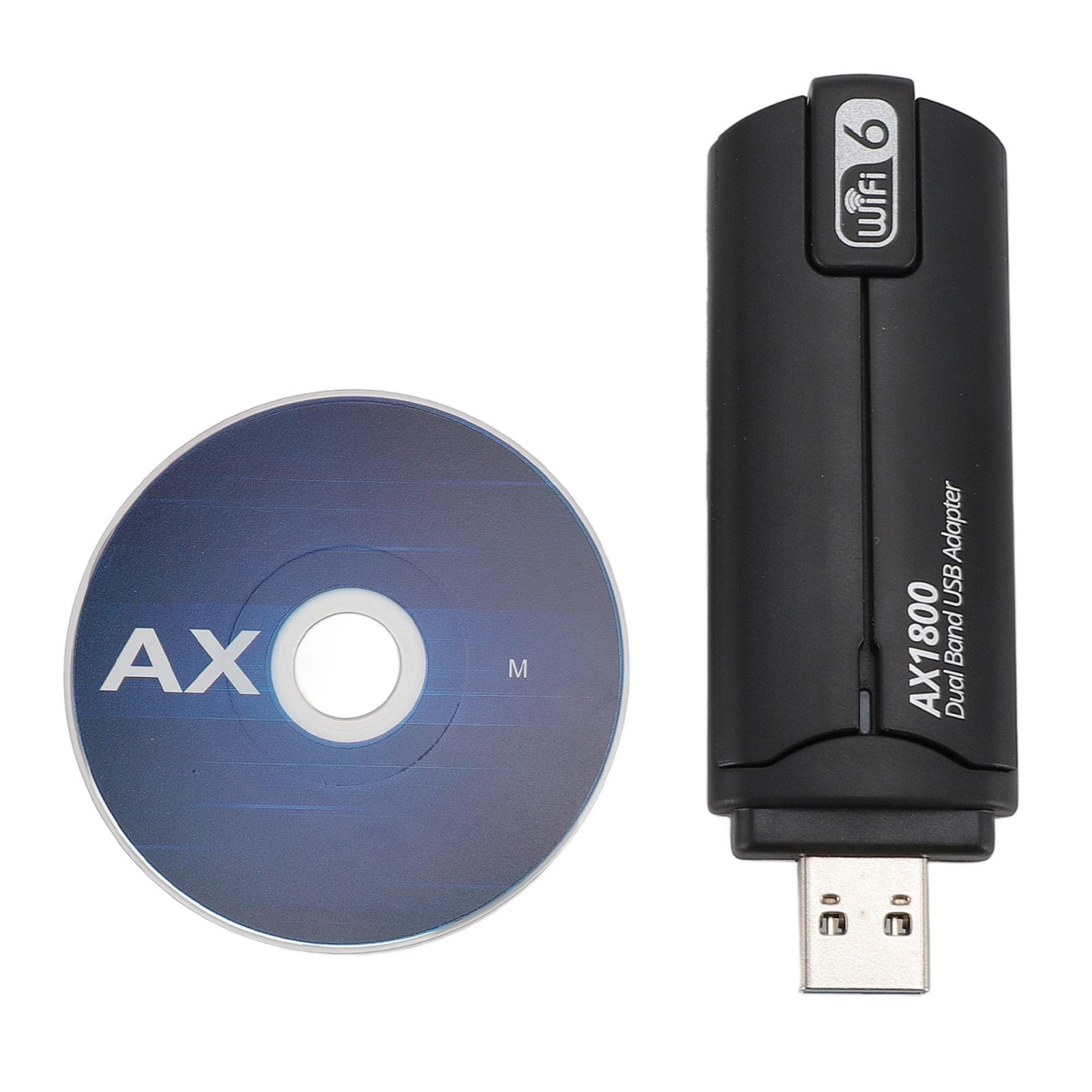 USB WIFI Adapter 2.4G 5G Dual Band 1800Mbps USB 3.0 WiFi 6 Wireless Network Adapter for Win 10 11
USB WIFI Adapter 2.4G 5G Dual Band 1800Mbps USB 3.0 WiFi 6 Wireless Network Adapter for Win 10 11