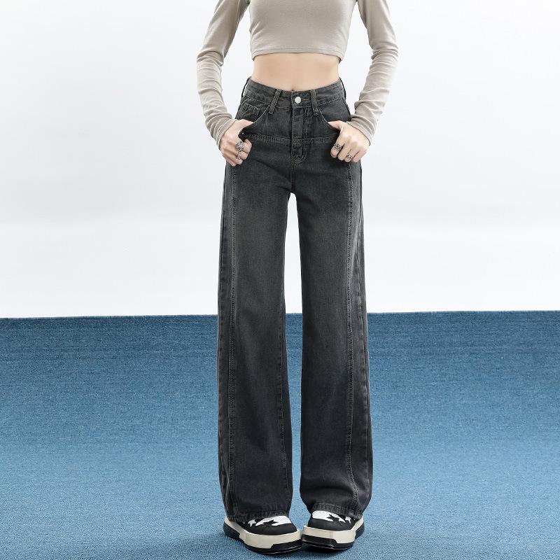 Plus Size High Waist Fleece-Lined Wide Leg Jeans for Women 2024, Autumn/Winter Retro Loose Straight Pants 3XL
Plus Size High Waist Fleece-Lined Wide Leg Jeans for Women 2024, Autumn/Winter Retro Loose Straight Pants 3XL