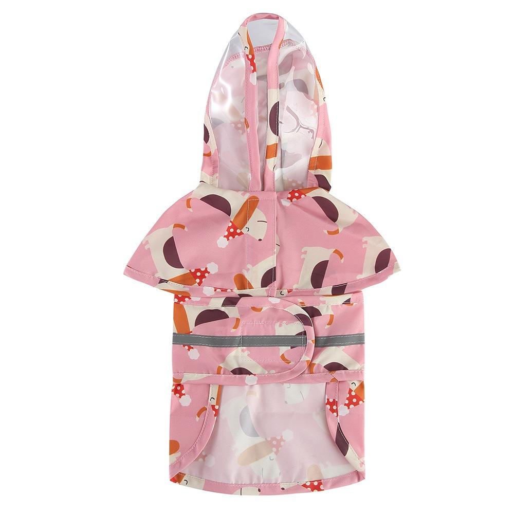 Cute animal-shaped raincoat dog clothes summer waterproof not blocking the line of sight reflective strip dog raincoat S
Cute animal-shaped raincoat dog clothes summer waterproof not blocking the line of sight reflective strip dog raincoat S