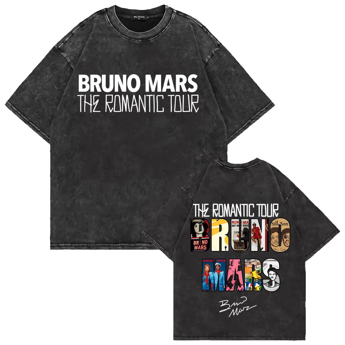 Vintage Washed Tshrit Bruno Mars The Romantic Tour Tshirt Hipster Mens Casual High Quality Graphics Short Sleeve Tee Shirts S
Vintage Washed Tshrit Bruno Mars The Romantic Tour Tshirt Hipster Mens Casual High Quality Graphics Short Sleeve Tee Shirts S