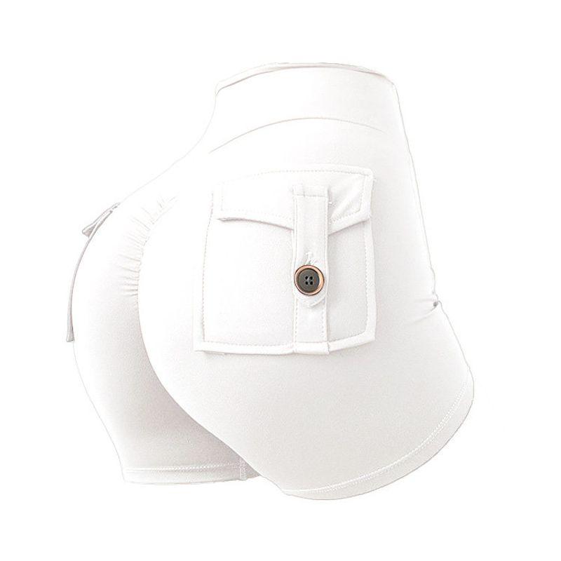 Fashion Fitness Peach Pants Tooling Style Tight Three-Point Sports Pants High Waist Stretch Hip Lift Button Running Women with Pocket White 42.5-50kg
Fashion Fitness Peach Pants Tooling Style Tight Three-Point Sports Pants High Waist Stretch Hip Lift Button Running Women with Pocket White 42.5-50kg