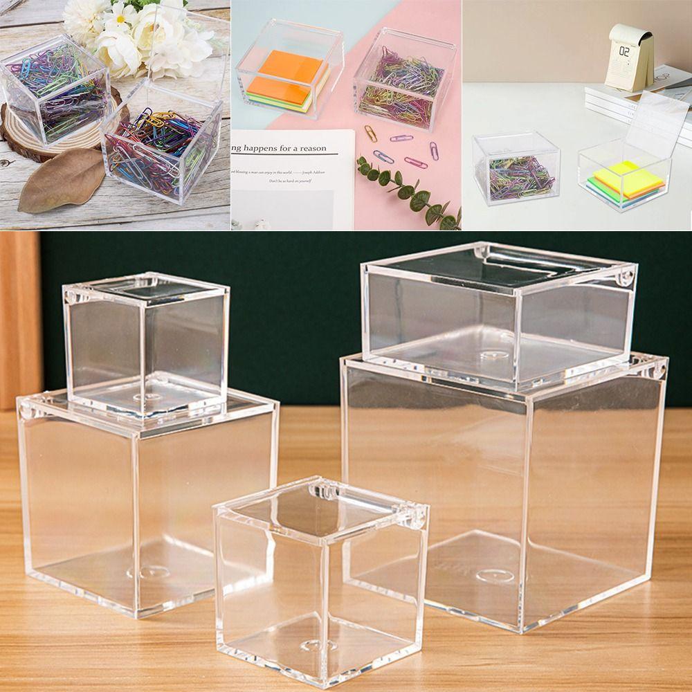 Flip Cover Plastic Box Multi Size Jewelry Cosmetics Storage Durable Dust Cover Wedding Favor 6x6x3cm
Flip Cover Plastic Box Multi Size Jewelry Cosmetics Storage Durable Dust Cover Wedding Favor 6x6x3cm