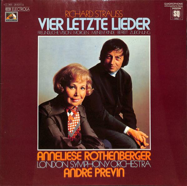 LP Record RICHARD STRAUSS ANNELIESE ROTHENBE Vier Letzte Lieder 1C06528831Q HIS MASTERS V 1975 Germany Classical Used
LP Record RICHARD STRAUSS ANNELIESE ROTHENBE Vier Letzte Lieder 1C06528831Q HIS MASTERS V 1975 Germany Classical Used