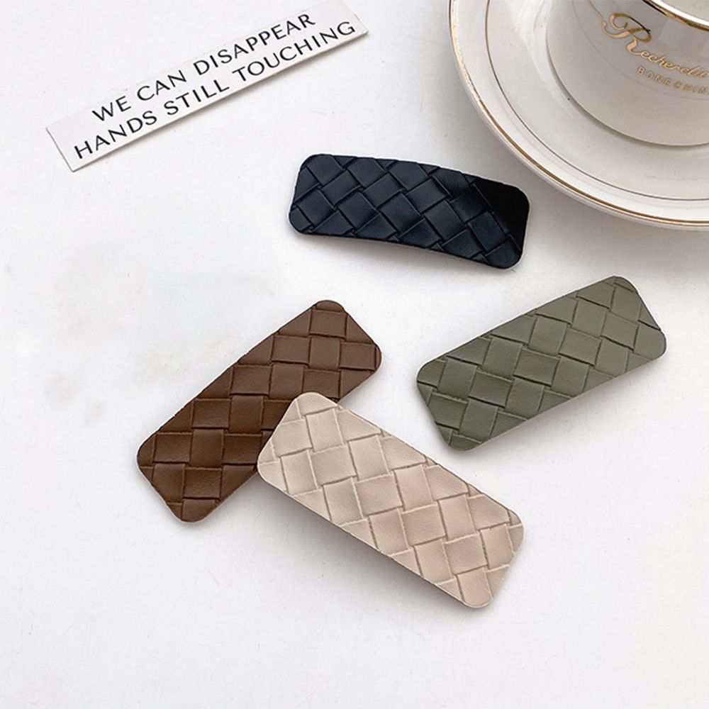 Temperament Zinc Zinc Alloy Women Hair Accessories Korean Style BB Clip Synthetic Leather Braided Hair Clip
Temperament Zinc Zinc Alloy Women Hair Accessories Korean Style BB Clip Synthetic Leather Braided Hair Clip