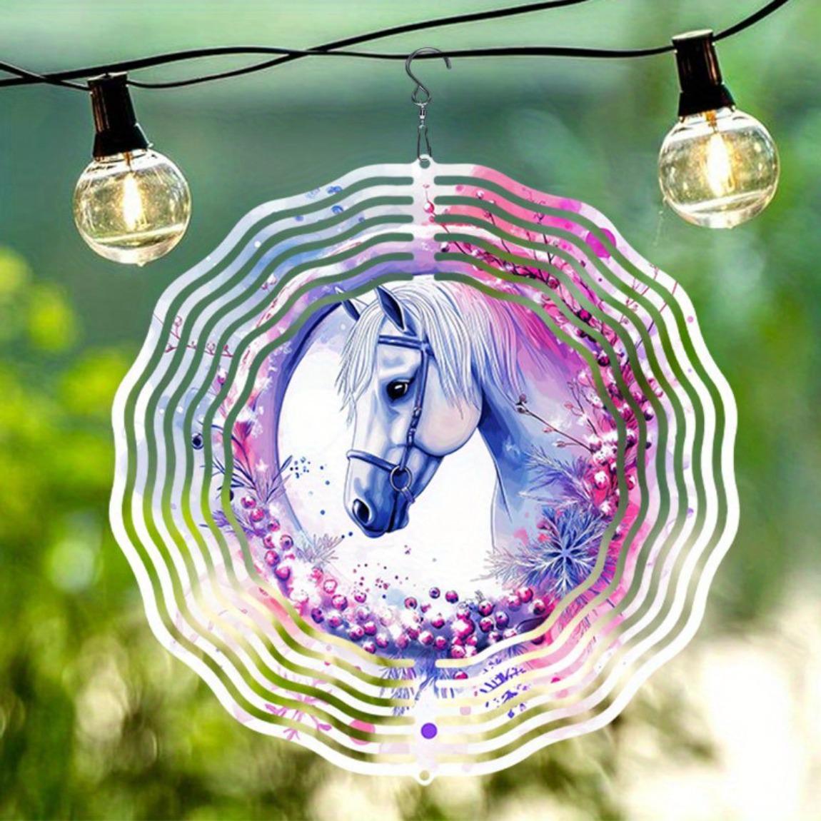Western Cowboy Horse Metal Wind Chime Outdoor Garden Decor with Pink Purple Floral Design Durable Hanging Ornament for Patio Porch Fence
Western Cowboy Horse Metal Wind Chime Outdoor Garden Decor with Pink Purple Floral Design Durable Hanging Ornament for Patio Porch Fence