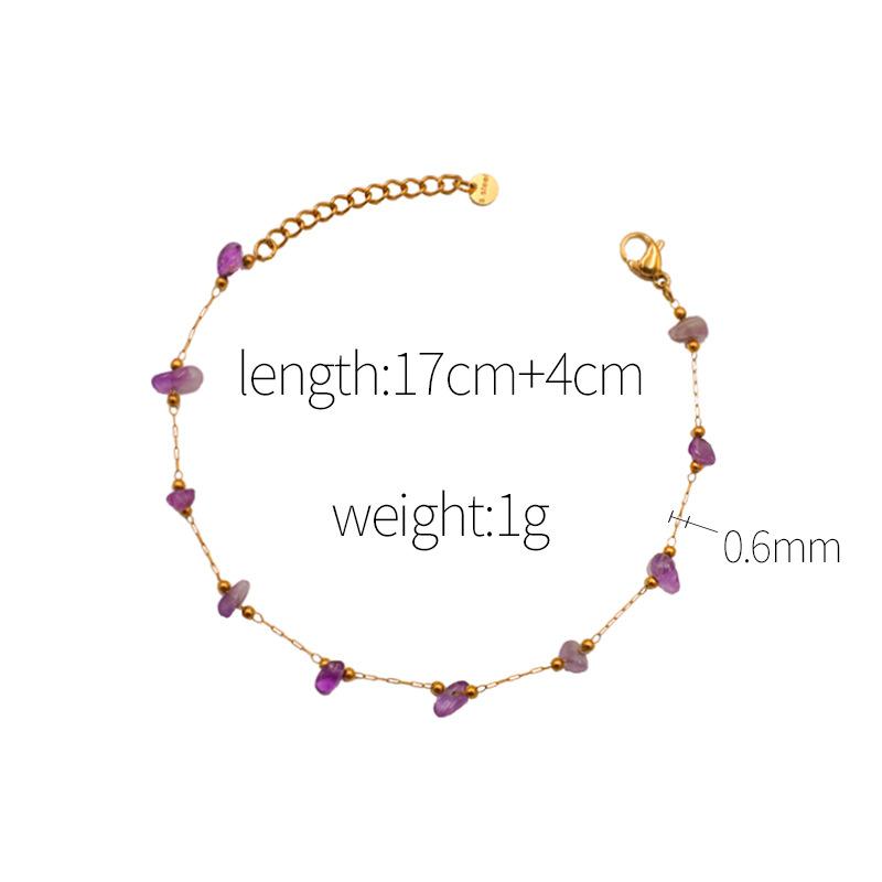 Stylish Simple Light Luxury Stainless Steel Gold Natural Gravel Handmade Chain Necklace Set Bracelet Female
Stylish Simple Light Luxury Stainless Steel Gold Natural Gravel Handmade Chain Necklace Set Bracelet Female