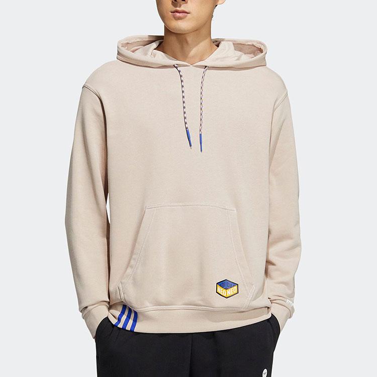 Adidas Спортивная толстовка с капюшоном и завязками на шнурке Neo Logo Color Block, унисекс, цвет хаки IA6820