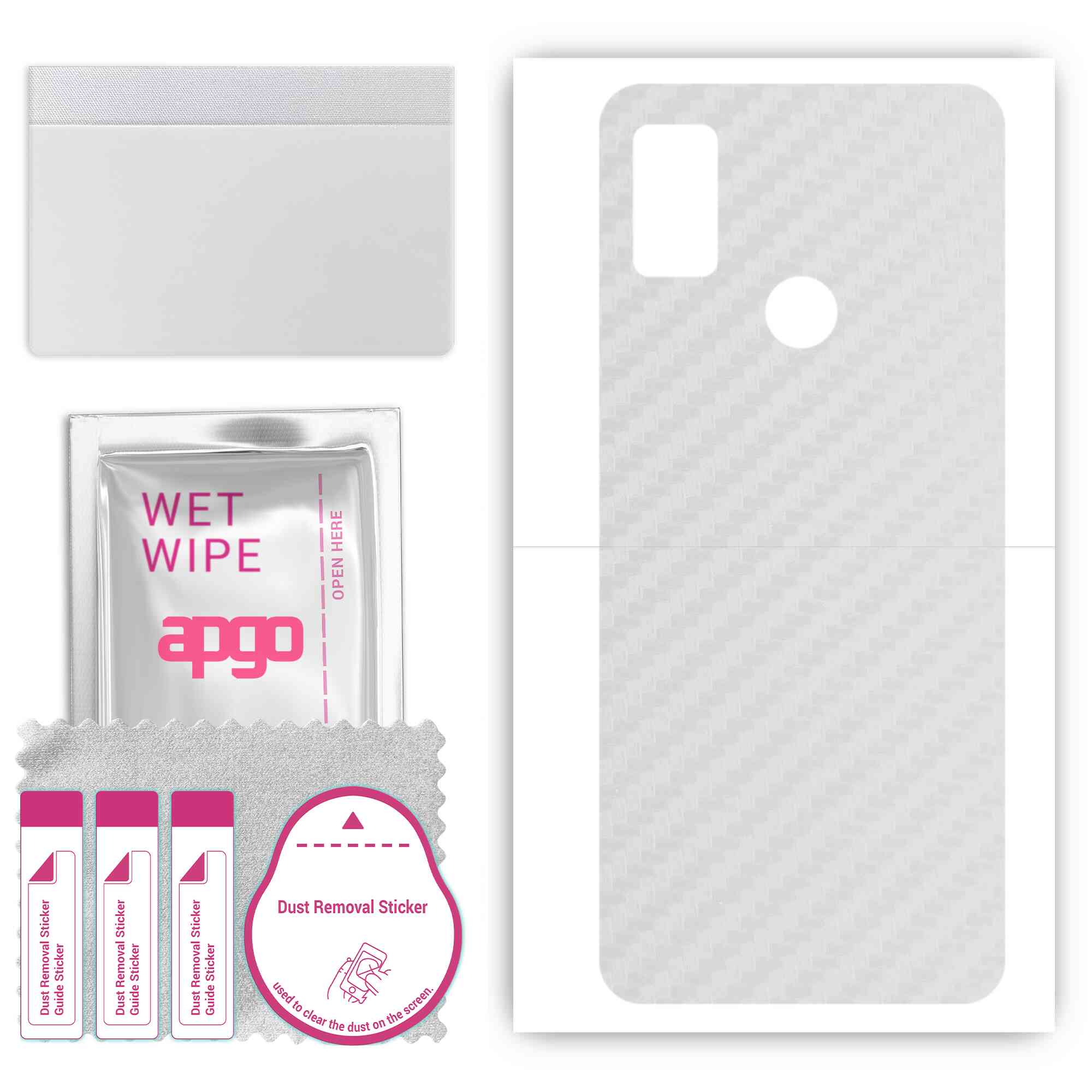 Apgo Protective Skin Sticker для задньої панелі, сумісний з ZTE Blade A51s, Wrap Film, Foil, Vinyl - Pattern Transparent Carbon
Apgo Protective Skin Sticker для задньої панелі, сумісний з ZTE Blade A51s, Wrap Film, Foil, Vinyl - Pattern Transparent Carbon