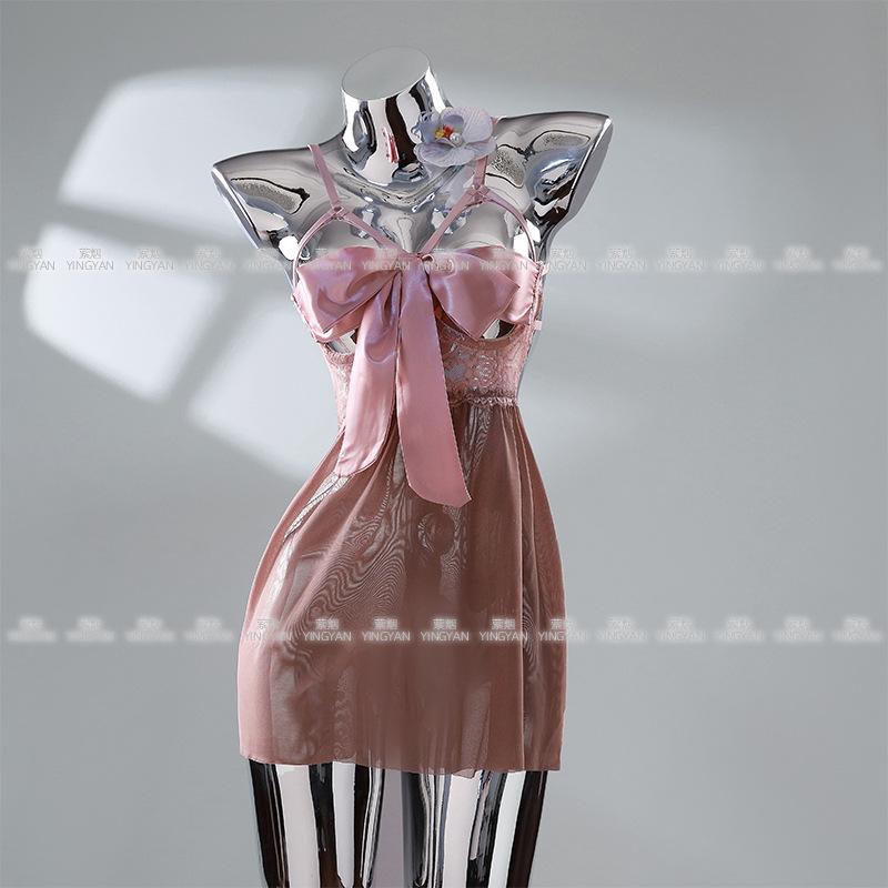 Sexy underwear large size lace seduction butterfly pajamas loungewear sexy steel tray gathering nightgown women s hot uniform free size (40-60kg)
Sexy underwear large size lace seduction butterfly pajamas loungewear sexy steel tray gathering nightgown women s hot uniform free size (40-60kg)