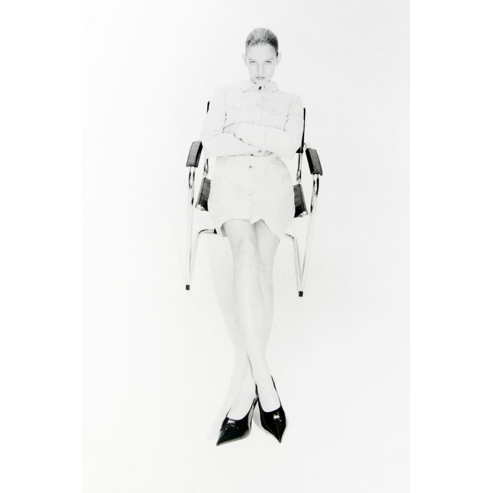 Джинсовое платье из хлопка HM пудрово-розового цвета
Джинсовое платье из хлопка HM пудрово-розового цвета